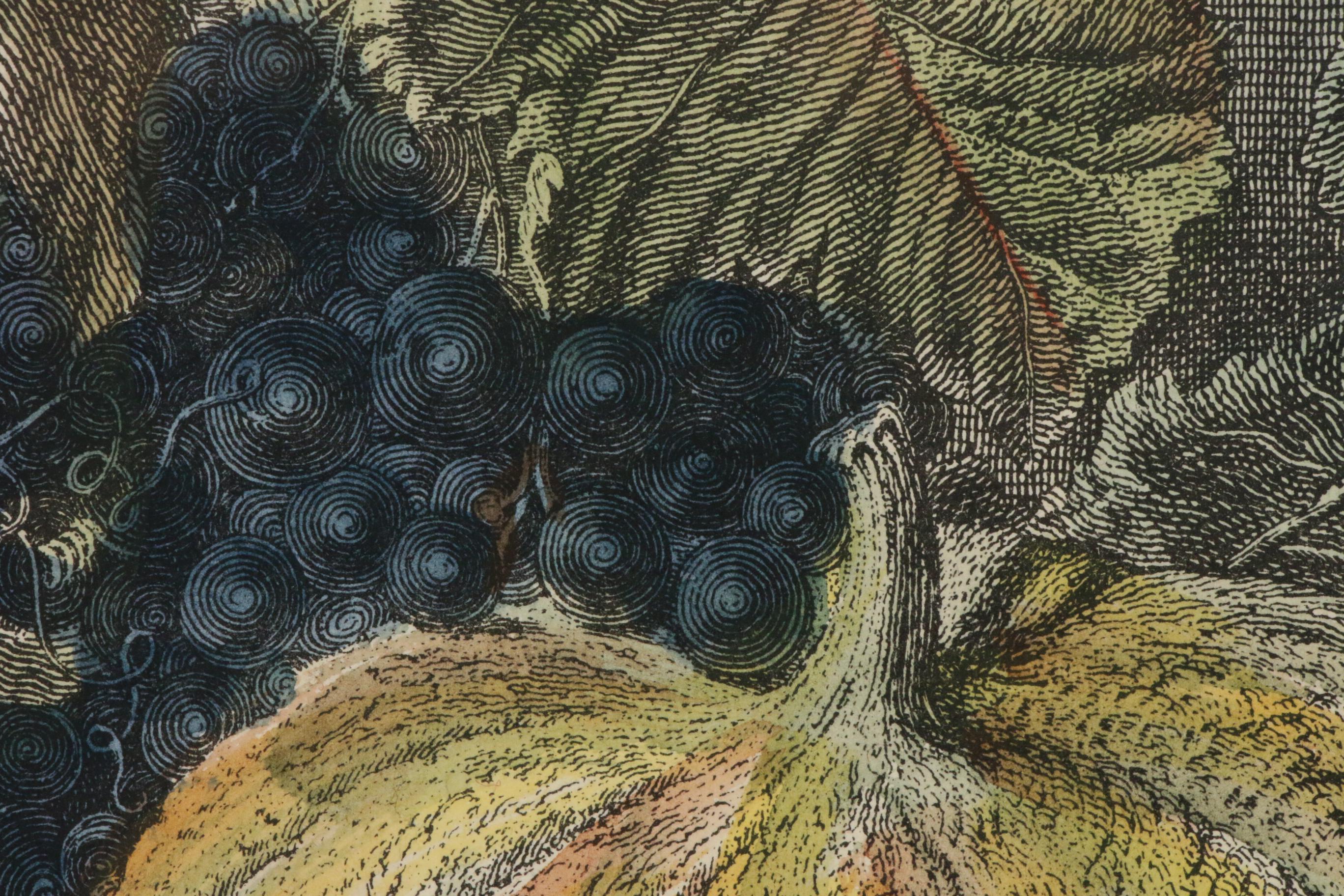 Hand-Colored Engraving after George Lance "The Summer Gift," 20th Century