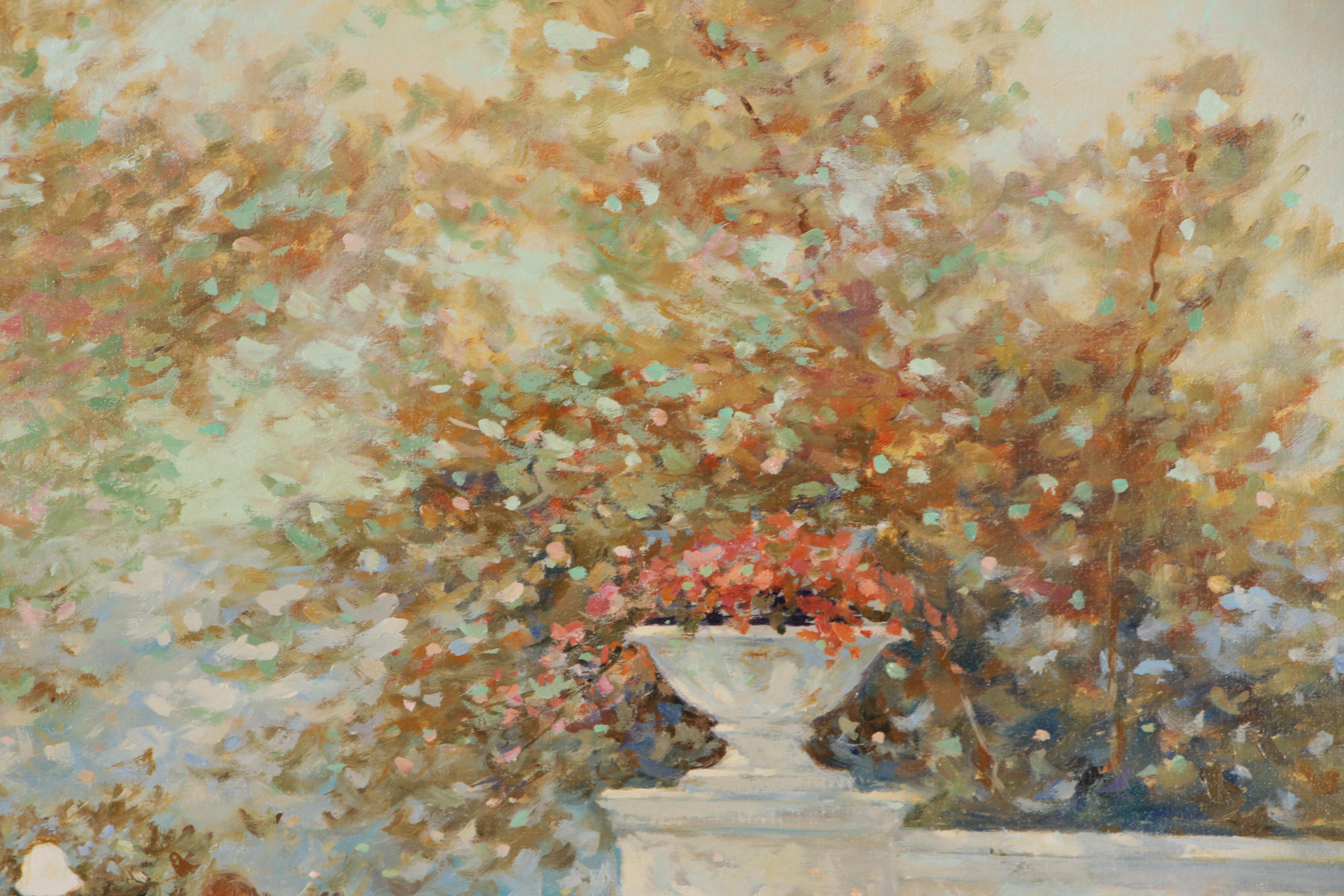 E. J. Cygne Impressionist Style Landscape Oil Painting