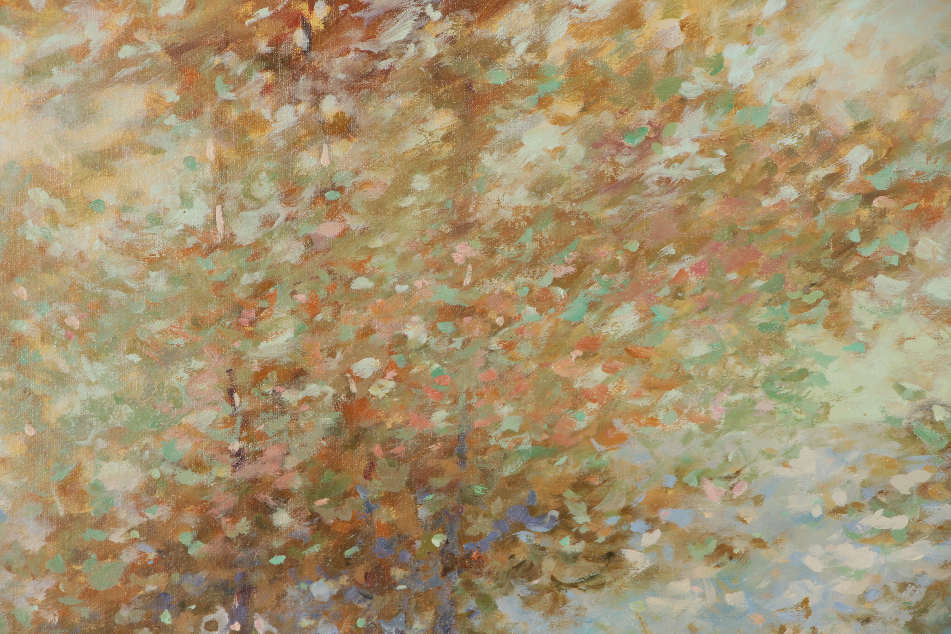 E. J. Cygne Impressionist Style Landscape Oil Painting