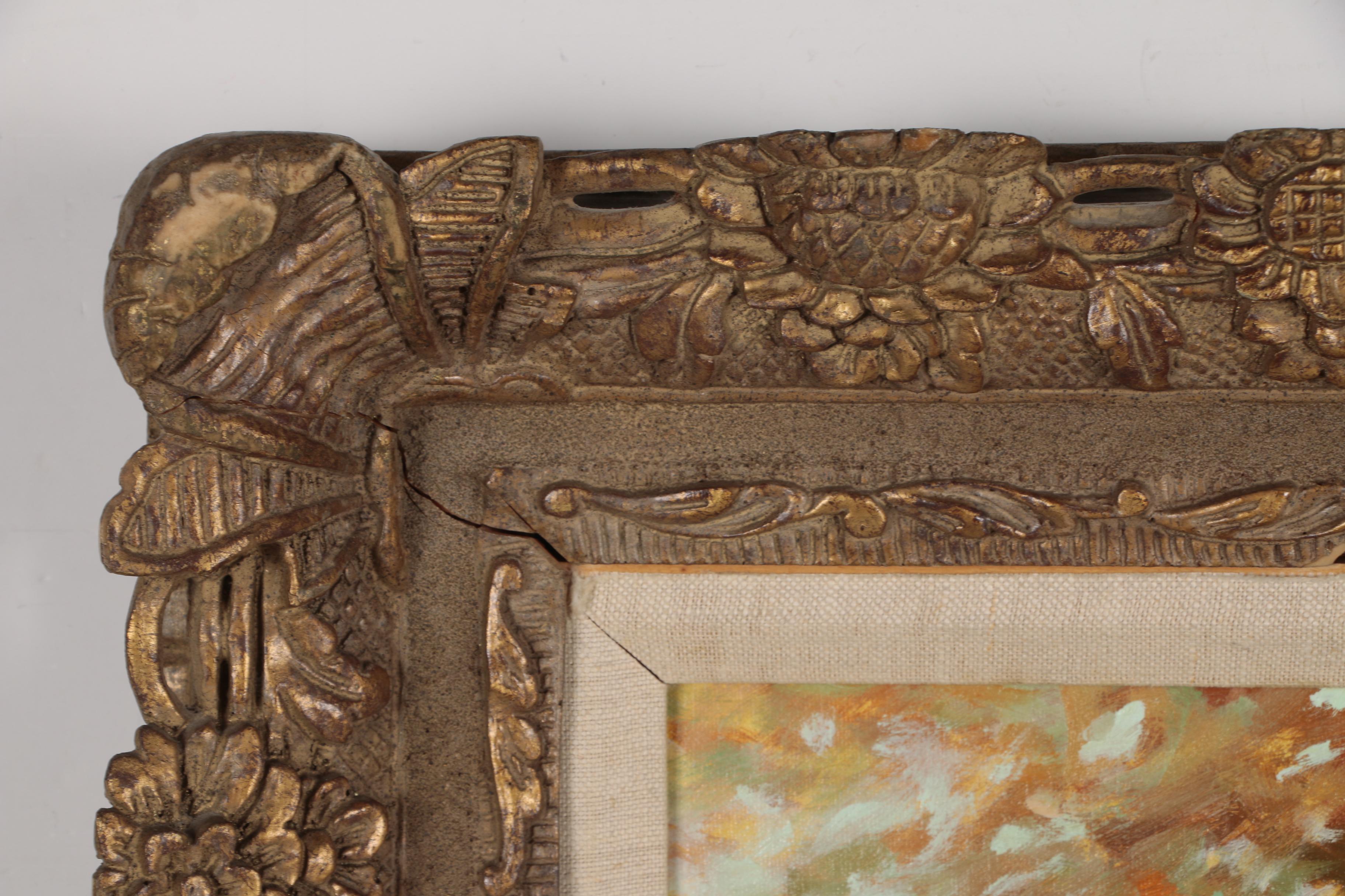 E. J. Cygne Impressionist Style Landscape Oil Painting