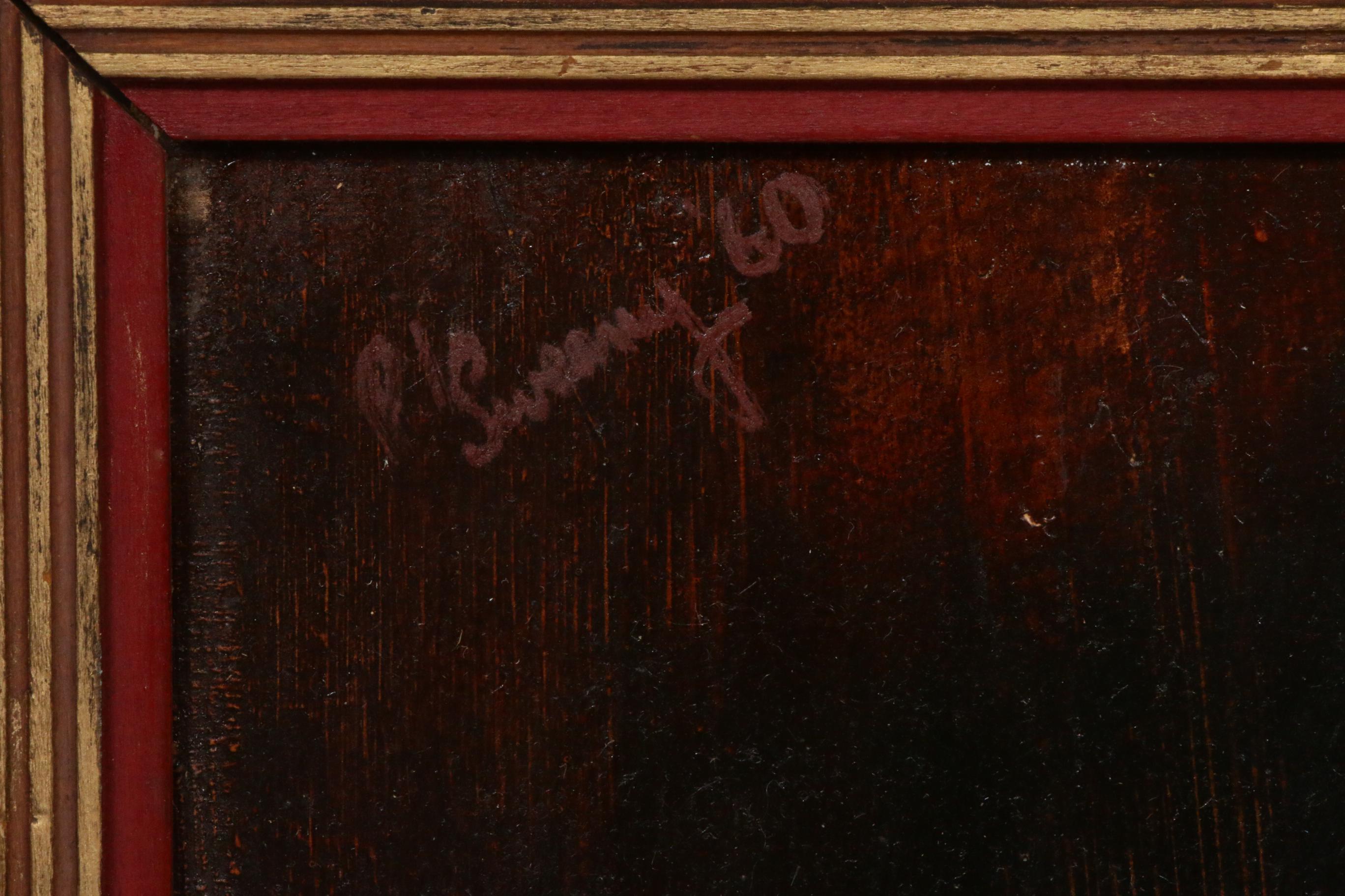 Paul Sweany Portrait of Man Oil Painting, 1960