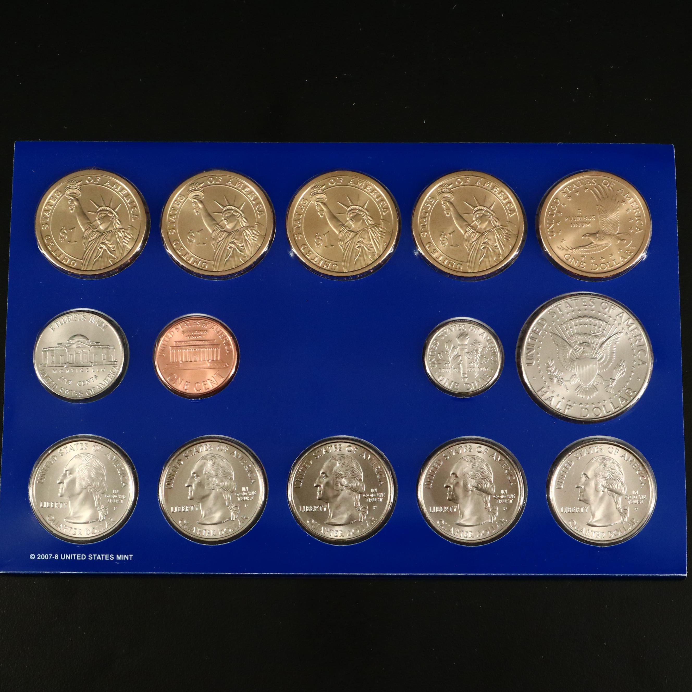11 United States Uncirculated Mint Sets Including a 1997, 2000, and 2010
