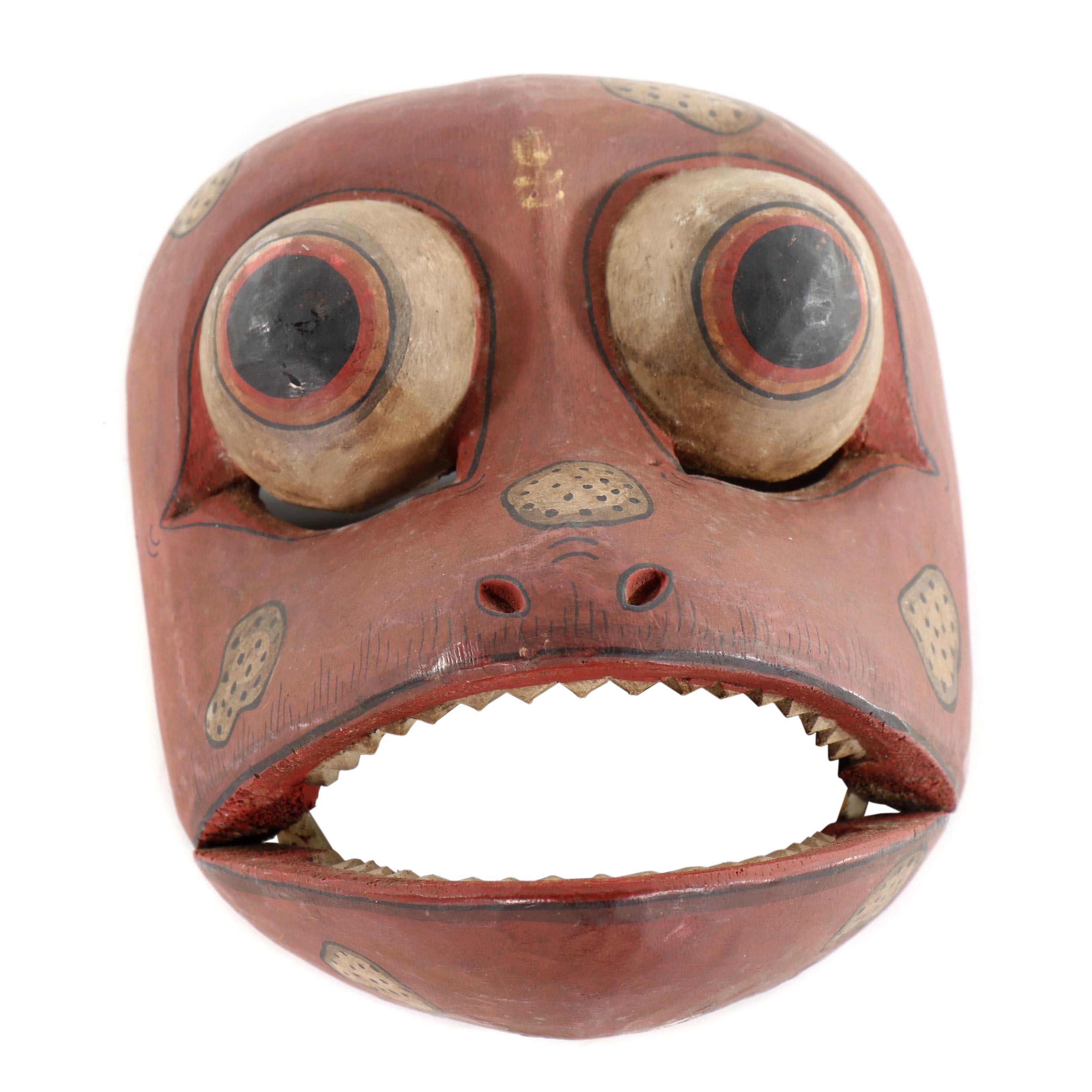 Balinese Wood Frog Mask