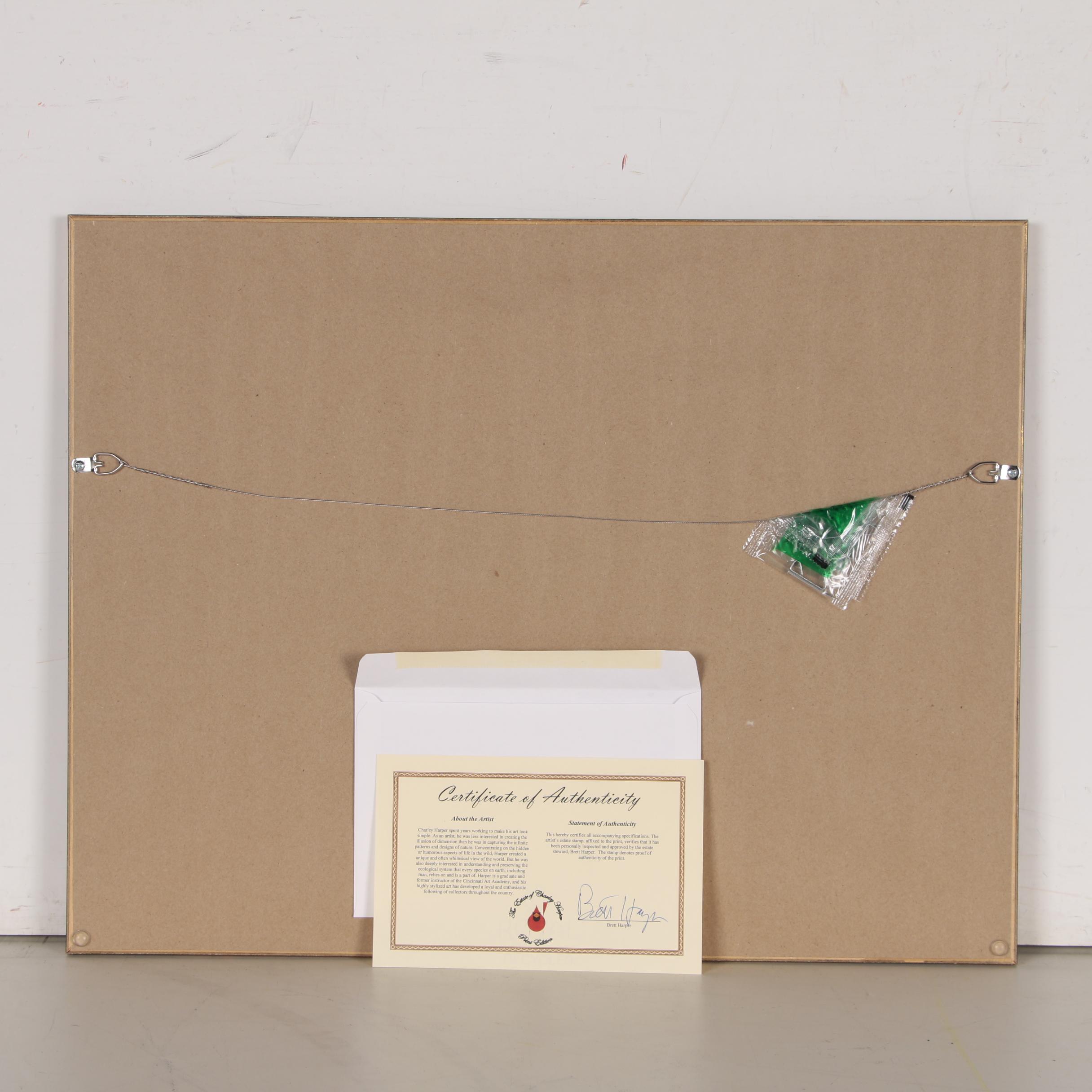 Charley Harper Serigraph "Redwood Drive Thru - Ford Times"