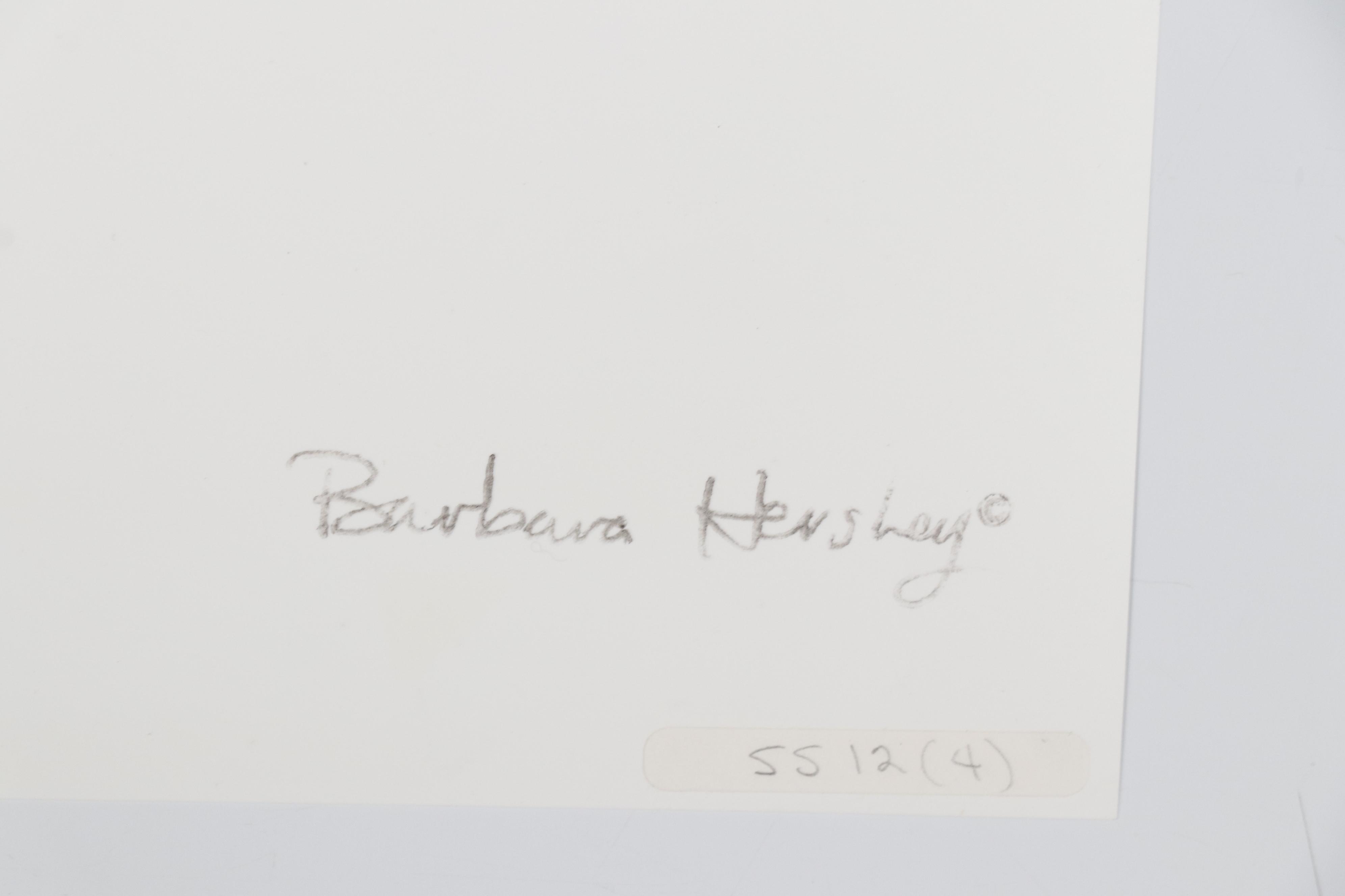 Barbara Hershey Portrait Cliché Verre Photograph "Flower Mask", 1988