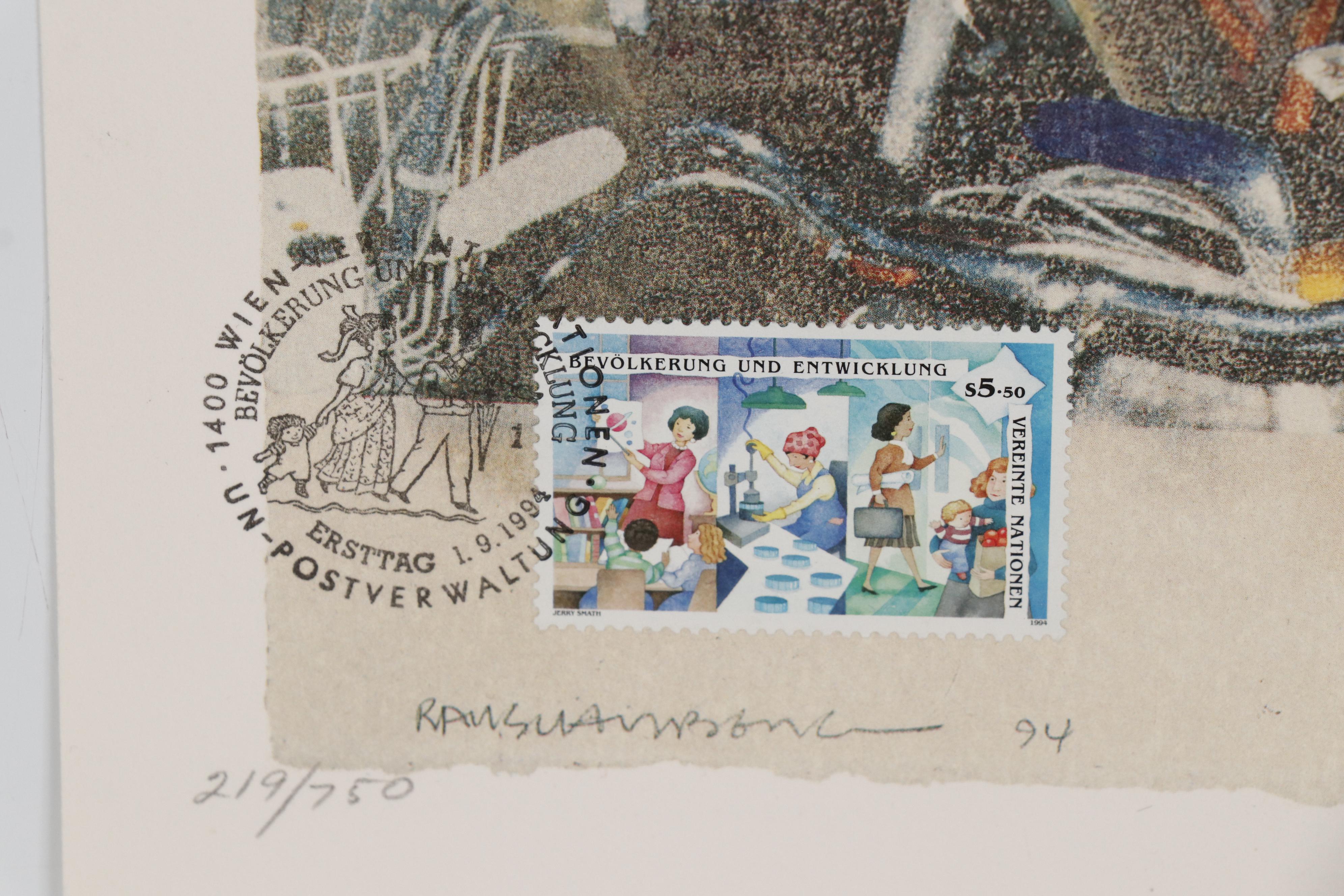 Robert Rauschenberg Offset Lithograph "International Conference on...", 1994