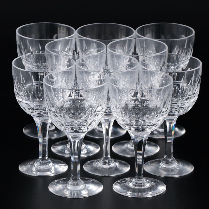 Stuart Crystal "Clifton Park" Claret Wine Glasses, 1955–1984