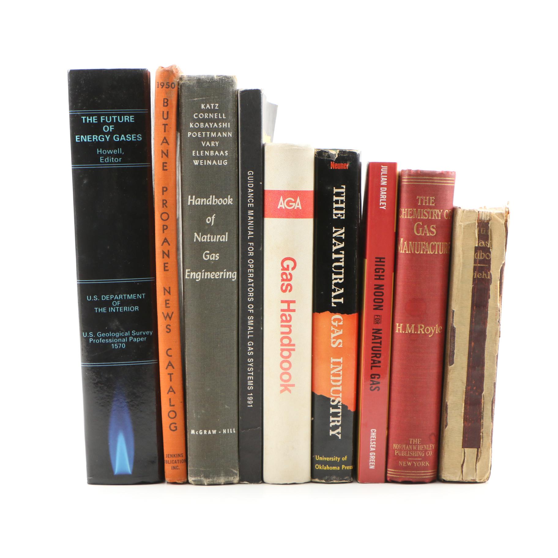 1929 "Natural Gas Handbook" with Additional Gas Handbooks, Catalogs and Manuals