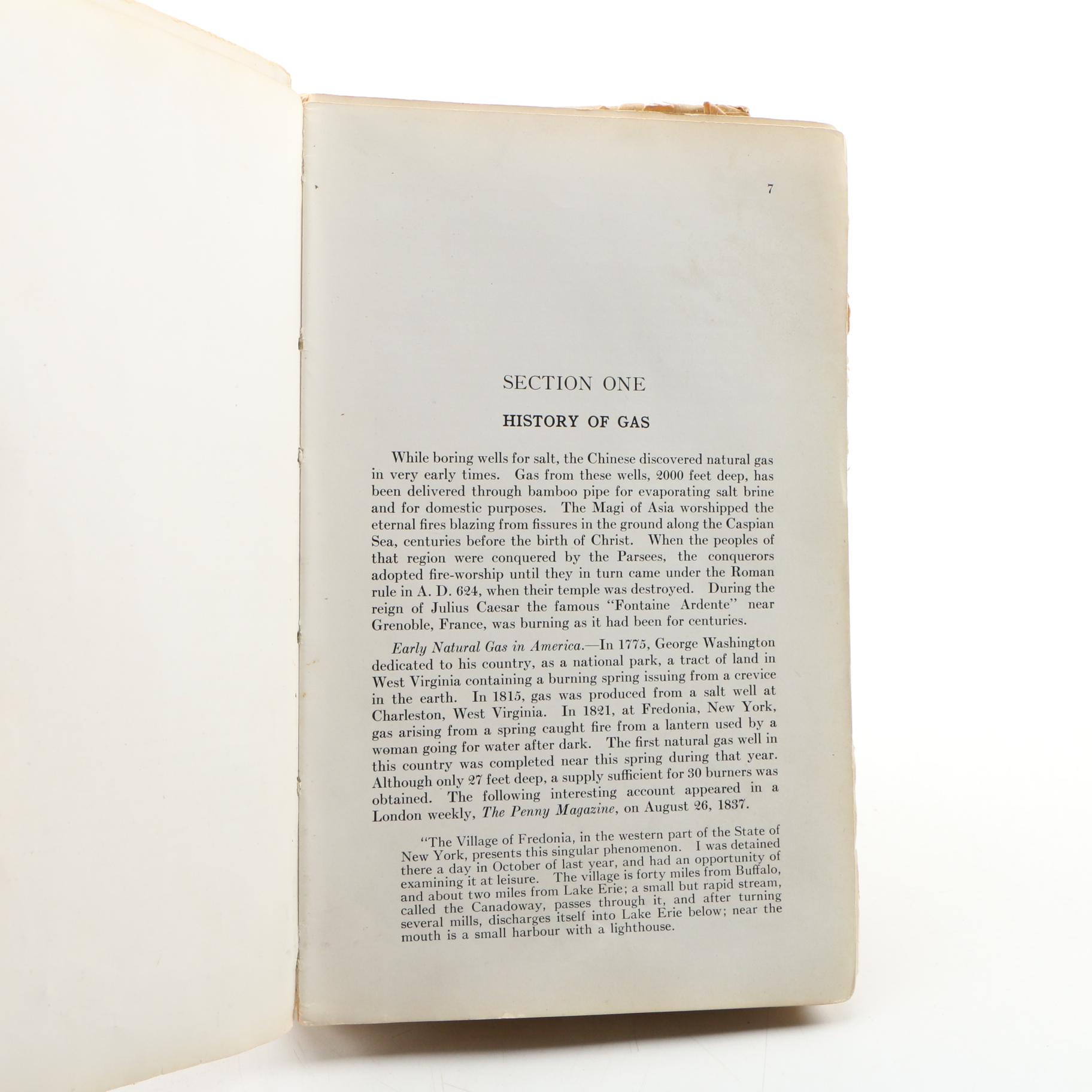1929 "Natural Gas Handbook" with Additional Gas Handbooks, Catalogs and Manuals