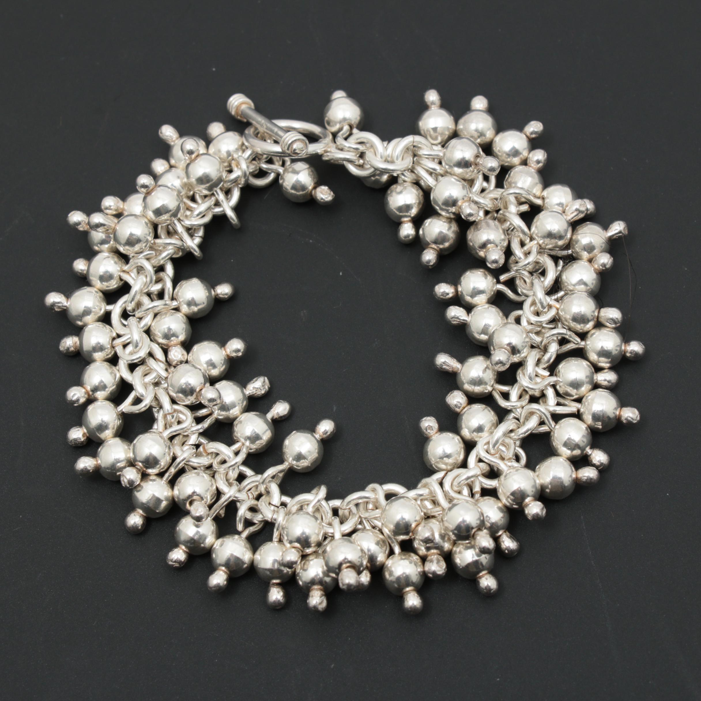 Silpada "Cha Cha" Sterling Silver Fringe Bracelet