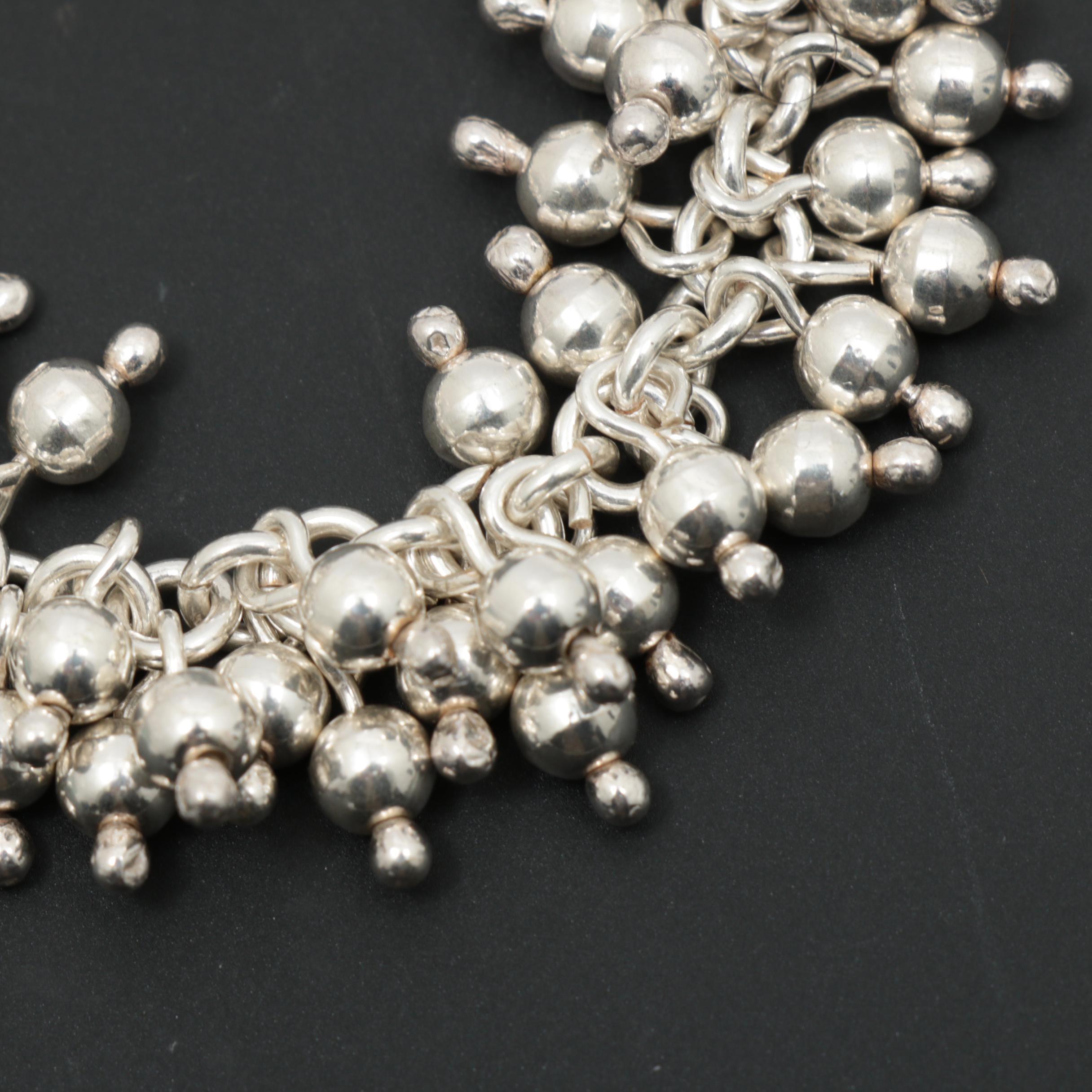 Silpada "Cha Cha" Sterling Silver Fringe Bracelet