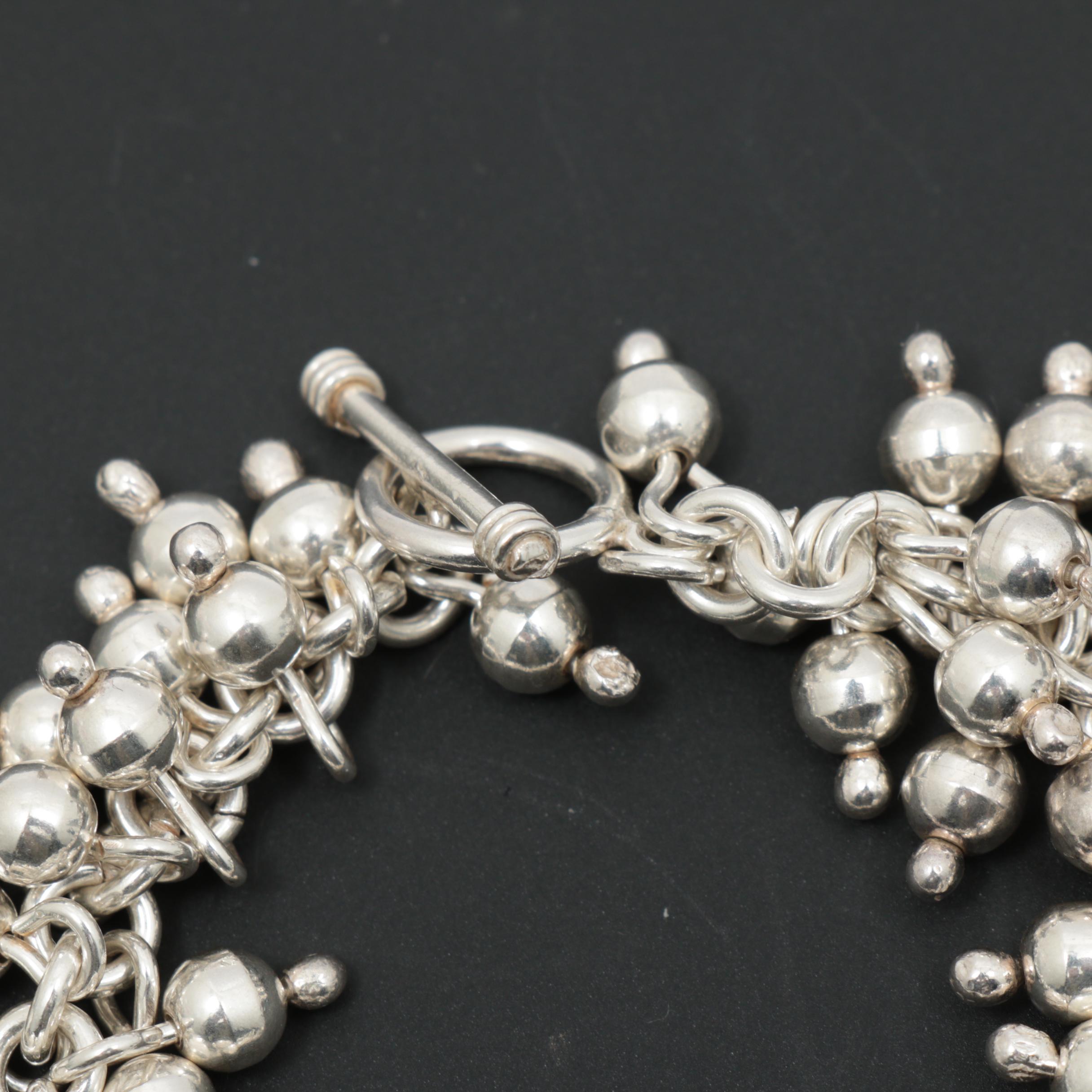 Silpada "Cha Cha" Sterling Silver Fringe Bracelet