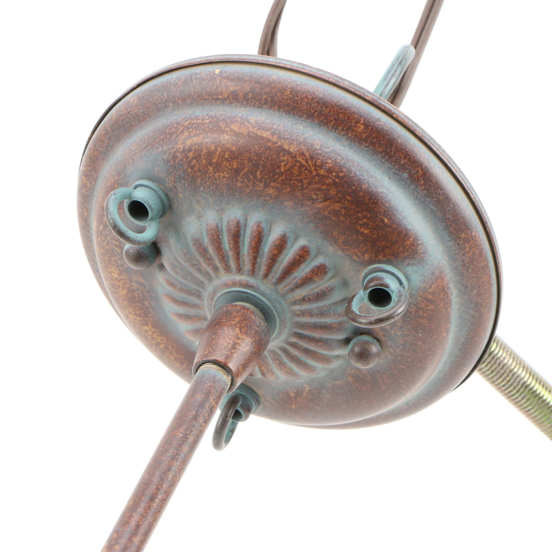 Quoizel Collectibles Tiffany Style Stained Glass Peacock Lampshade