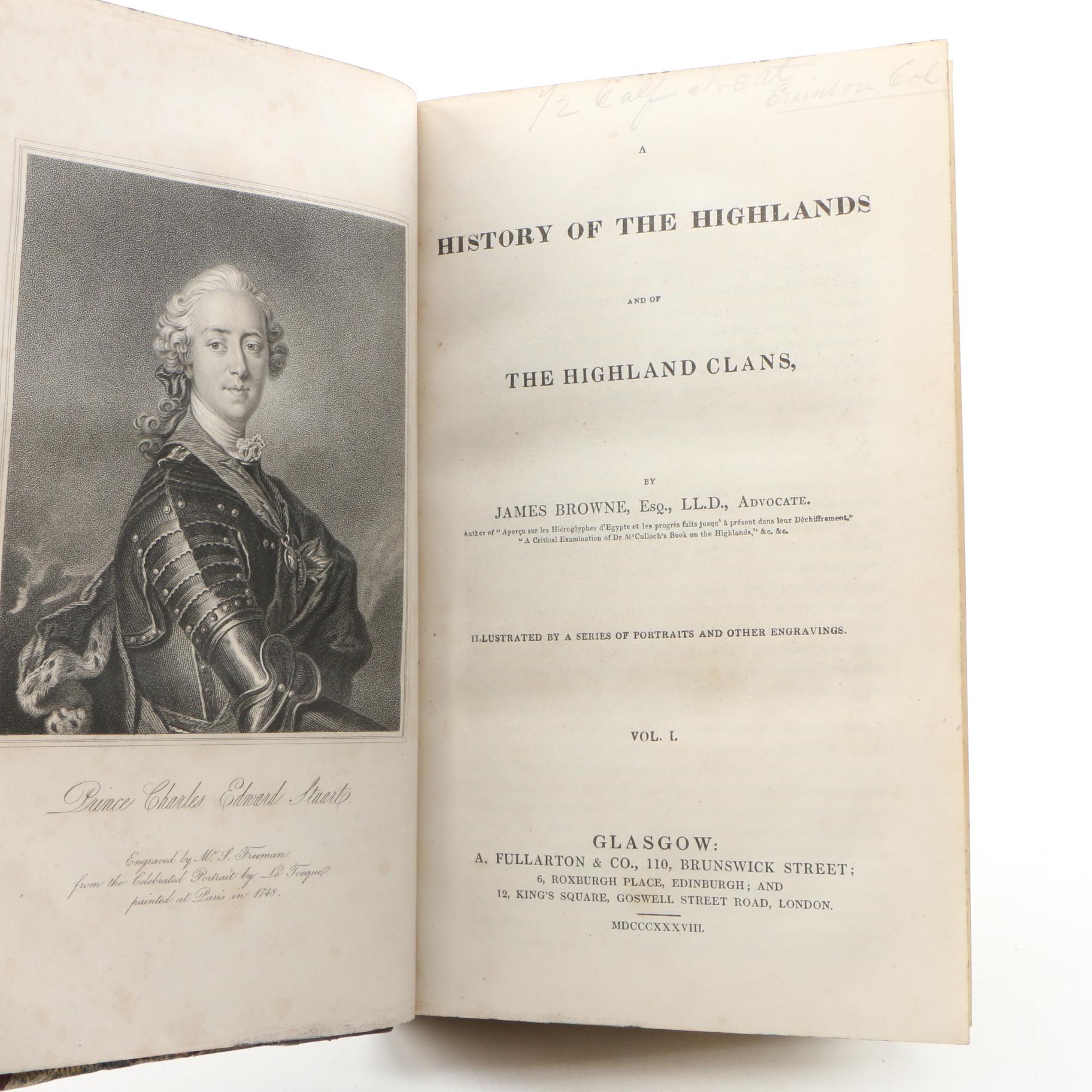 Scottish History Books Including "A History of the Highlands" by James Browne