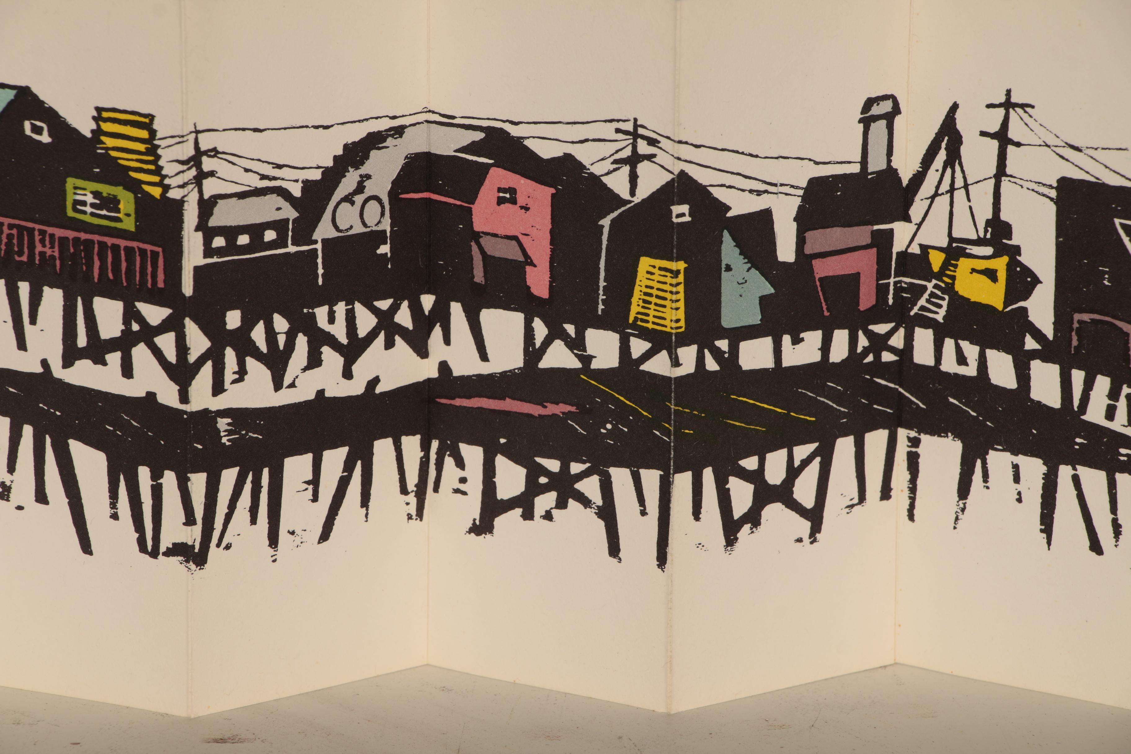 1964 First Edition "A Sunday in Monterey" by Antonio Frasconi