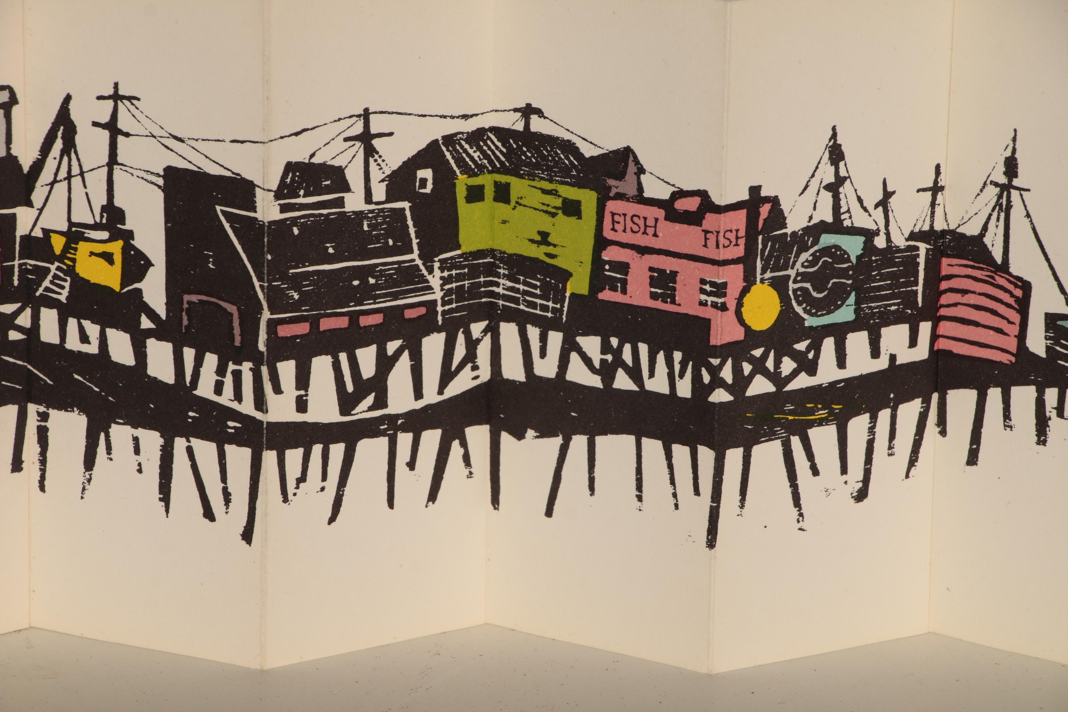 1964 First Edition "A Sunday in Monterey" by Antonio Frasconi