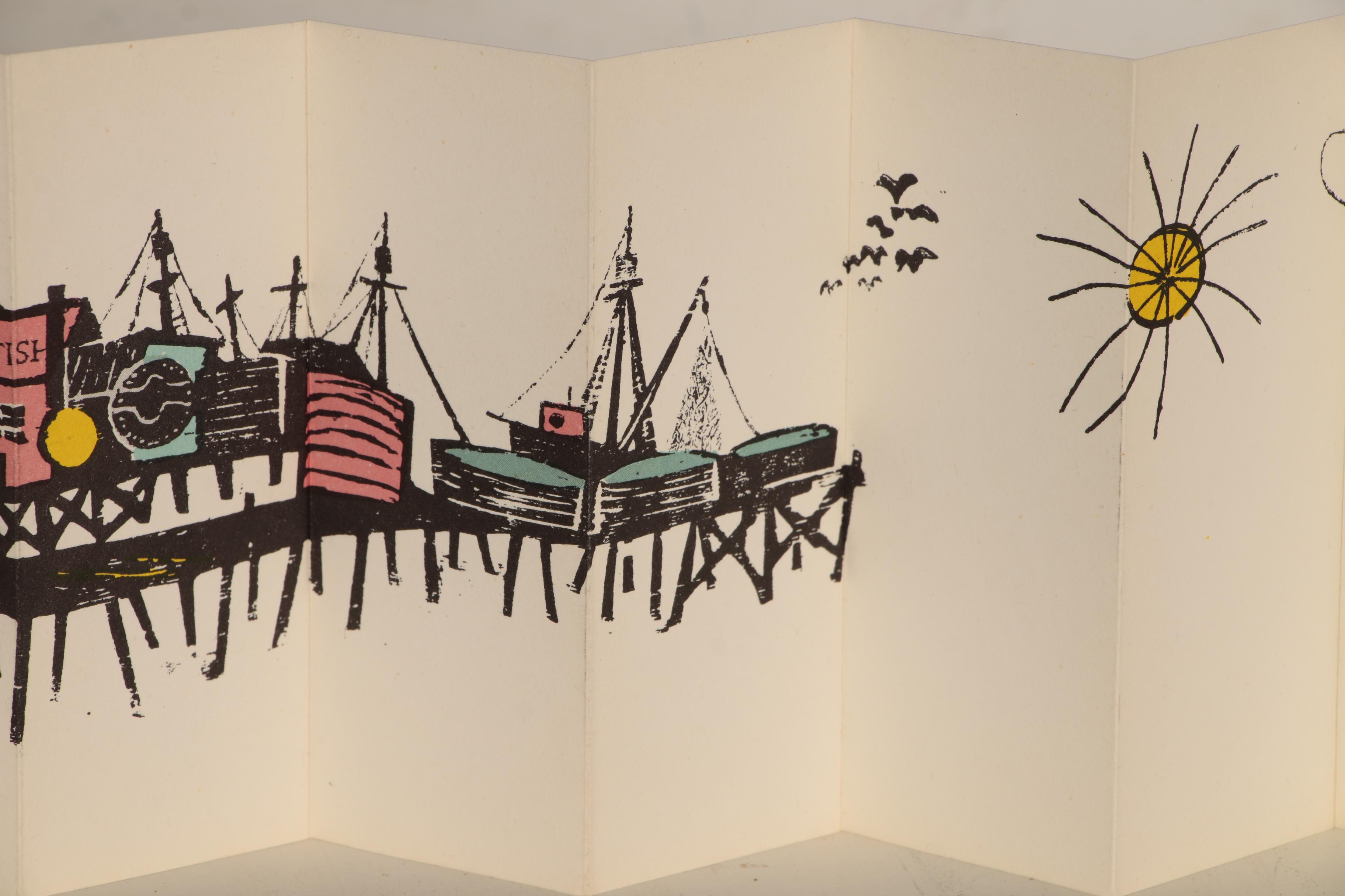 1964 First Edition "A Sunday in Monterey" by Antonio Frasconi