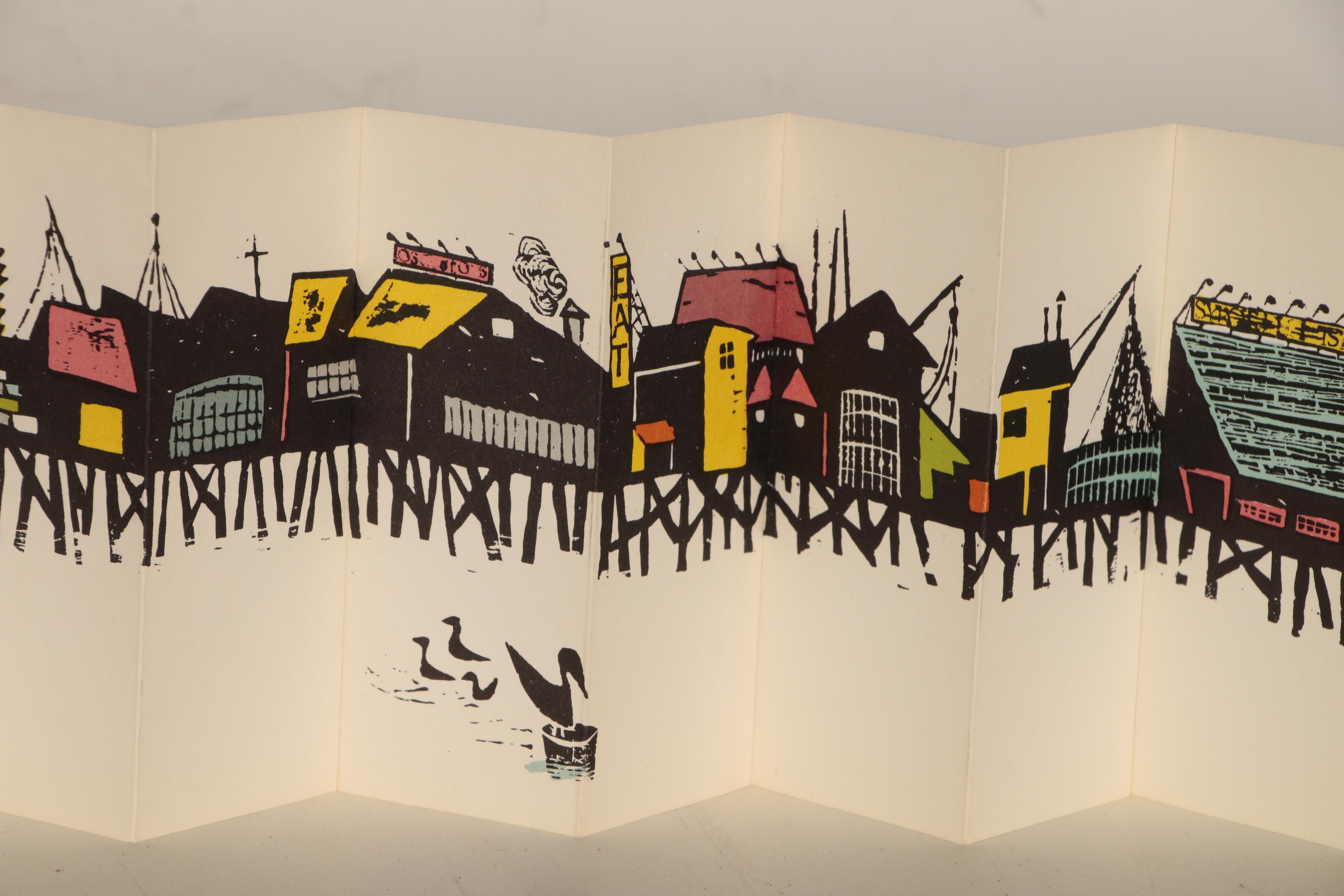 1964 First Edition "A Sunday in Monterey" by Antonio Frasconi