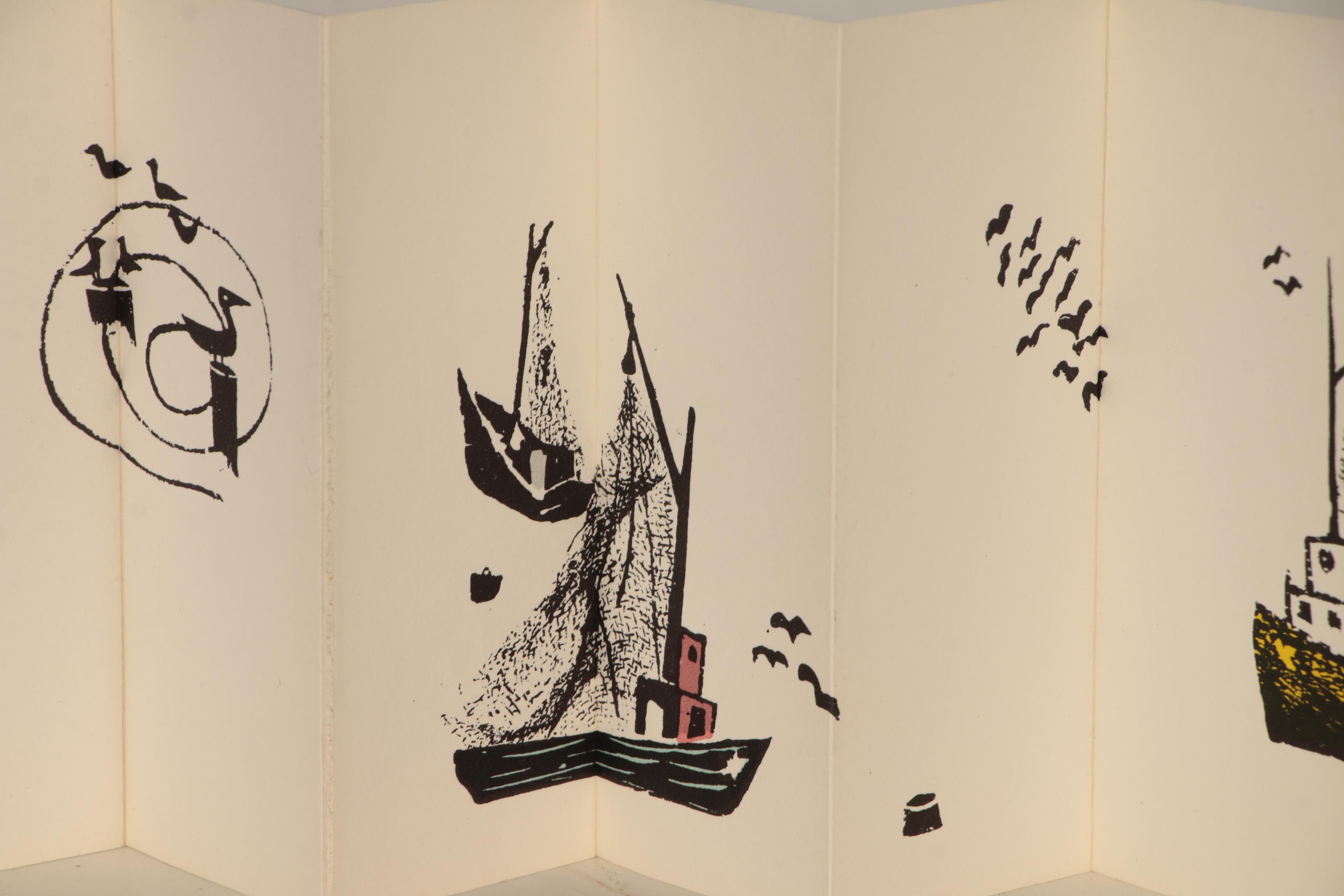 1964 First Edition "A Sunday in Monterey" by Antonio Frasconi