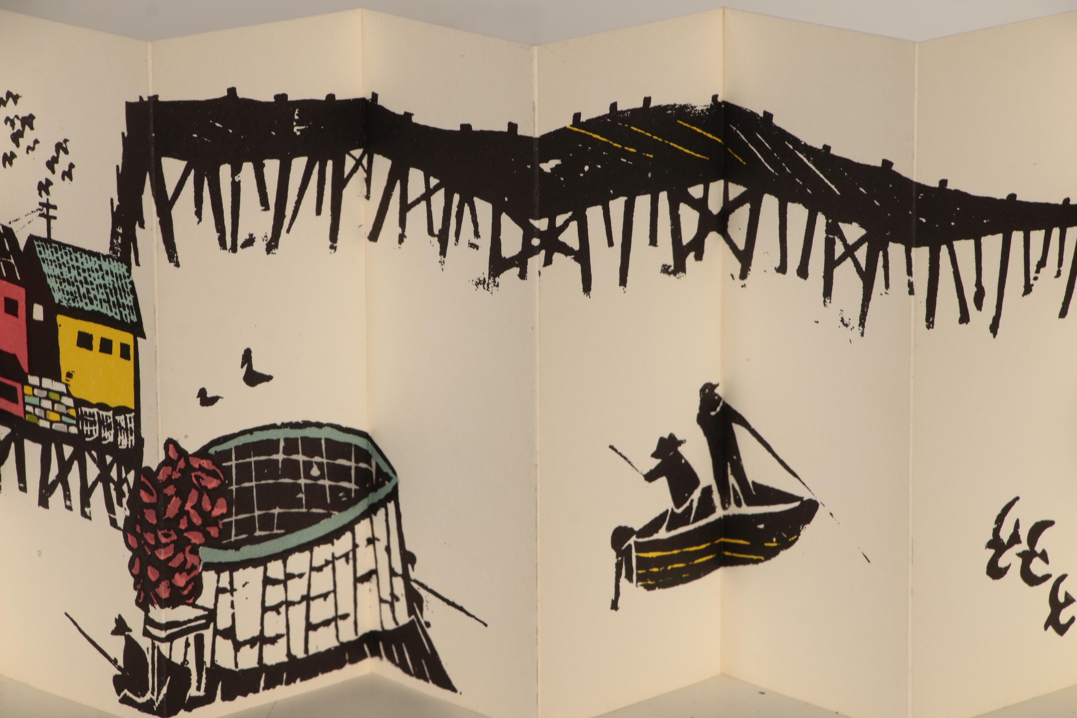 1964 First Edition "A Sunday in Monterey" by Antonio Frasconi