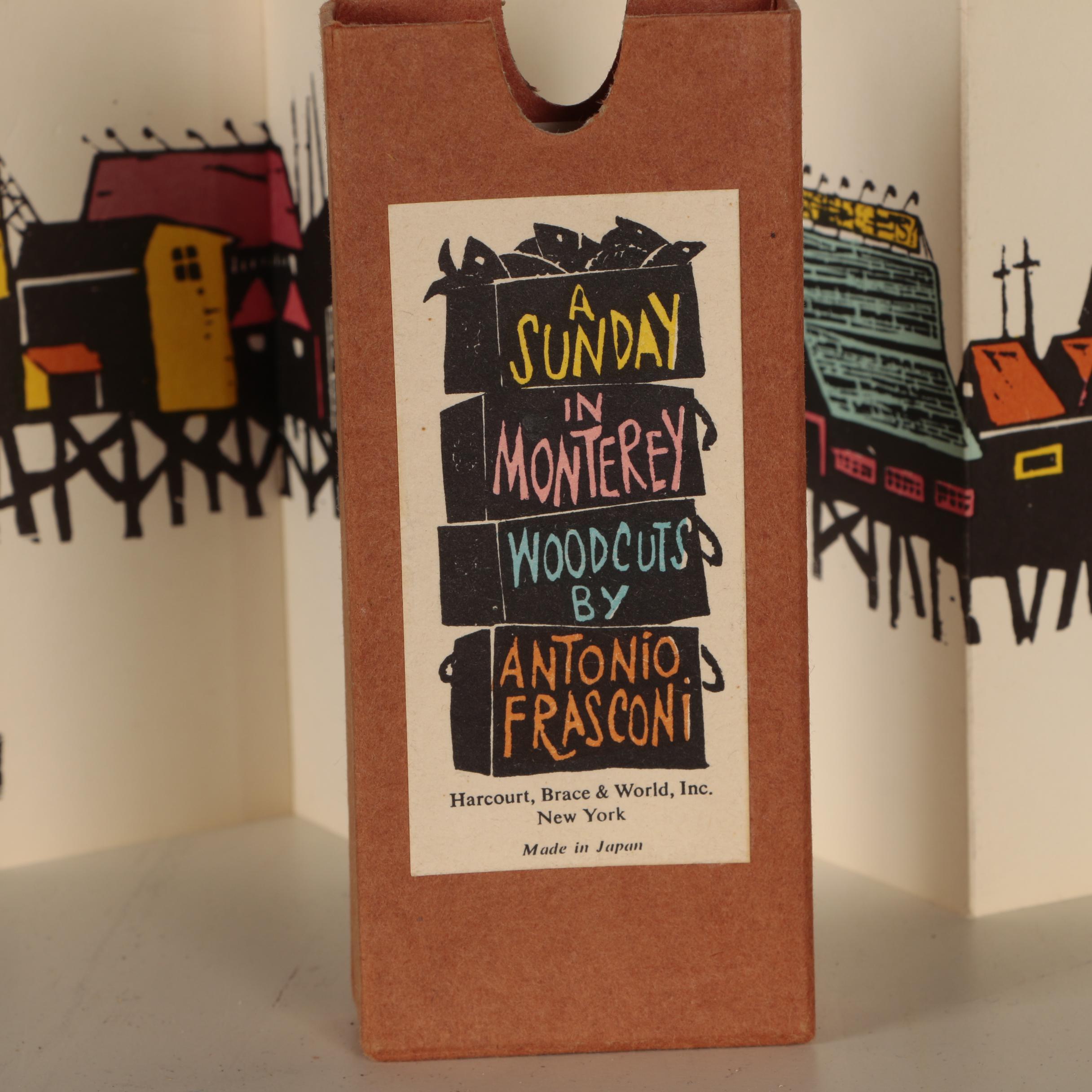 1964 First Edition "A Sunday in Monterey" by Antonio Frasconi