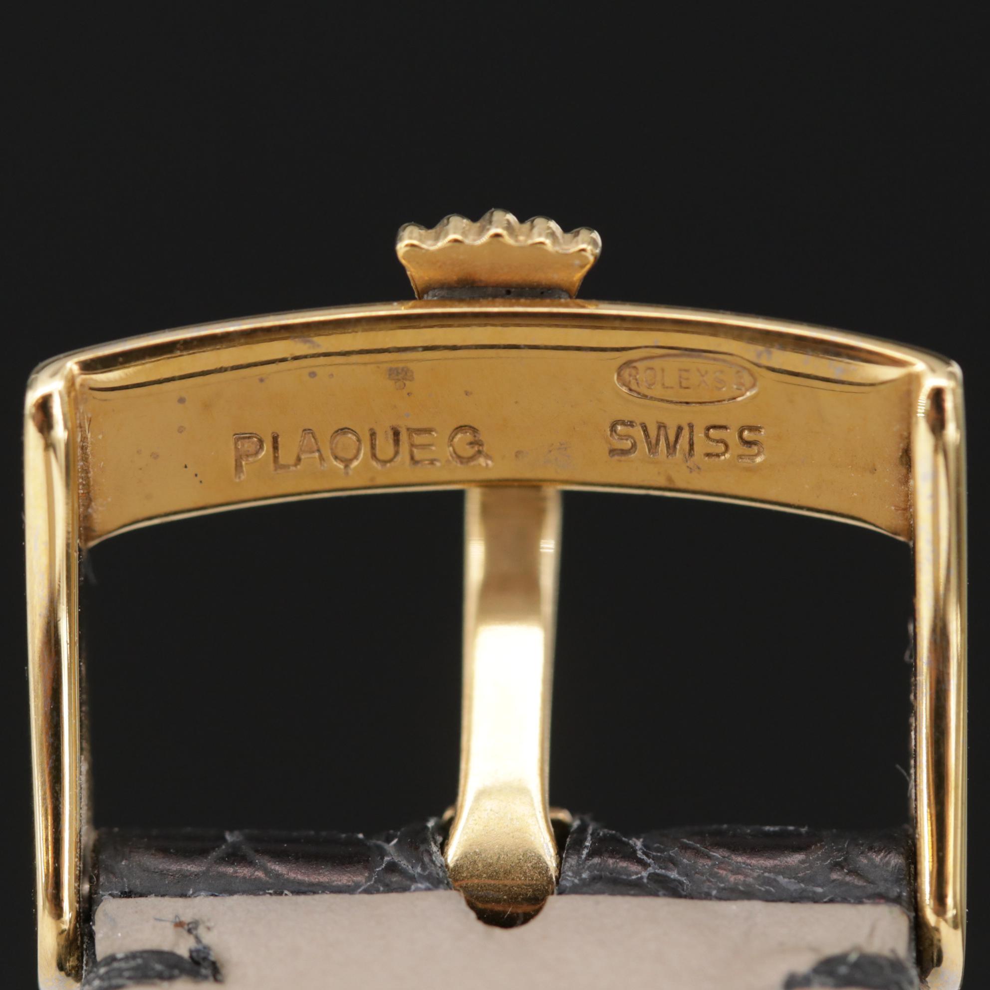 Vintage 14K Gold Rolex Stem Wind Watch, Circa 1960s