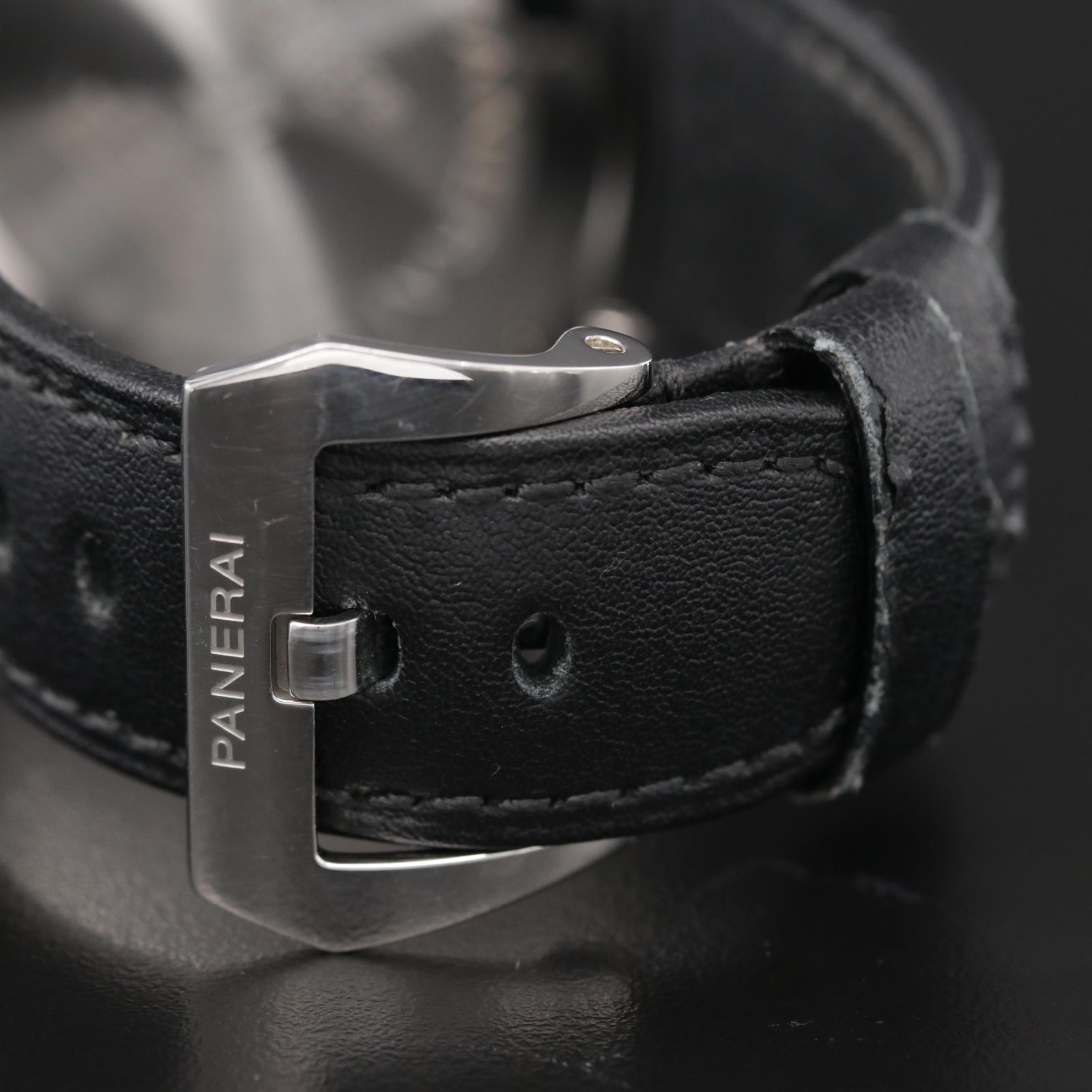 Panerai Radiomir Black Seal Logo Stainless Steel Stem Wind Watch