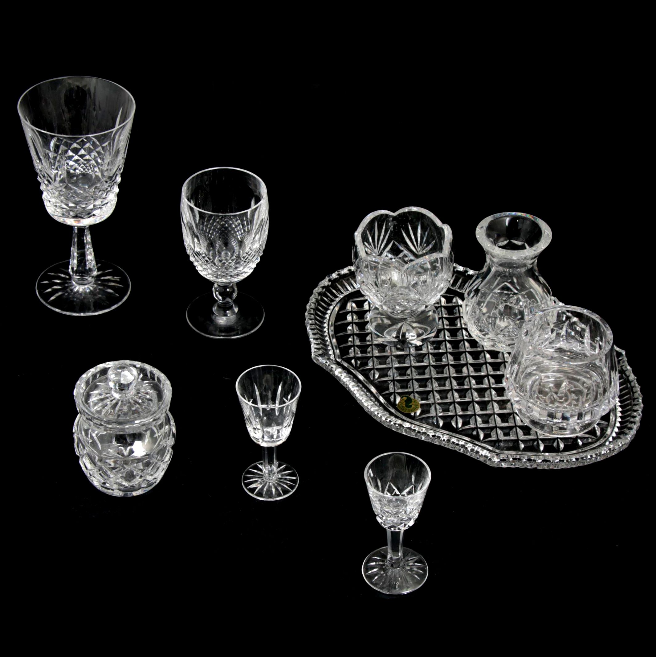 Waterford Crystal "Colleen" Stemware with Waterford Serveware
