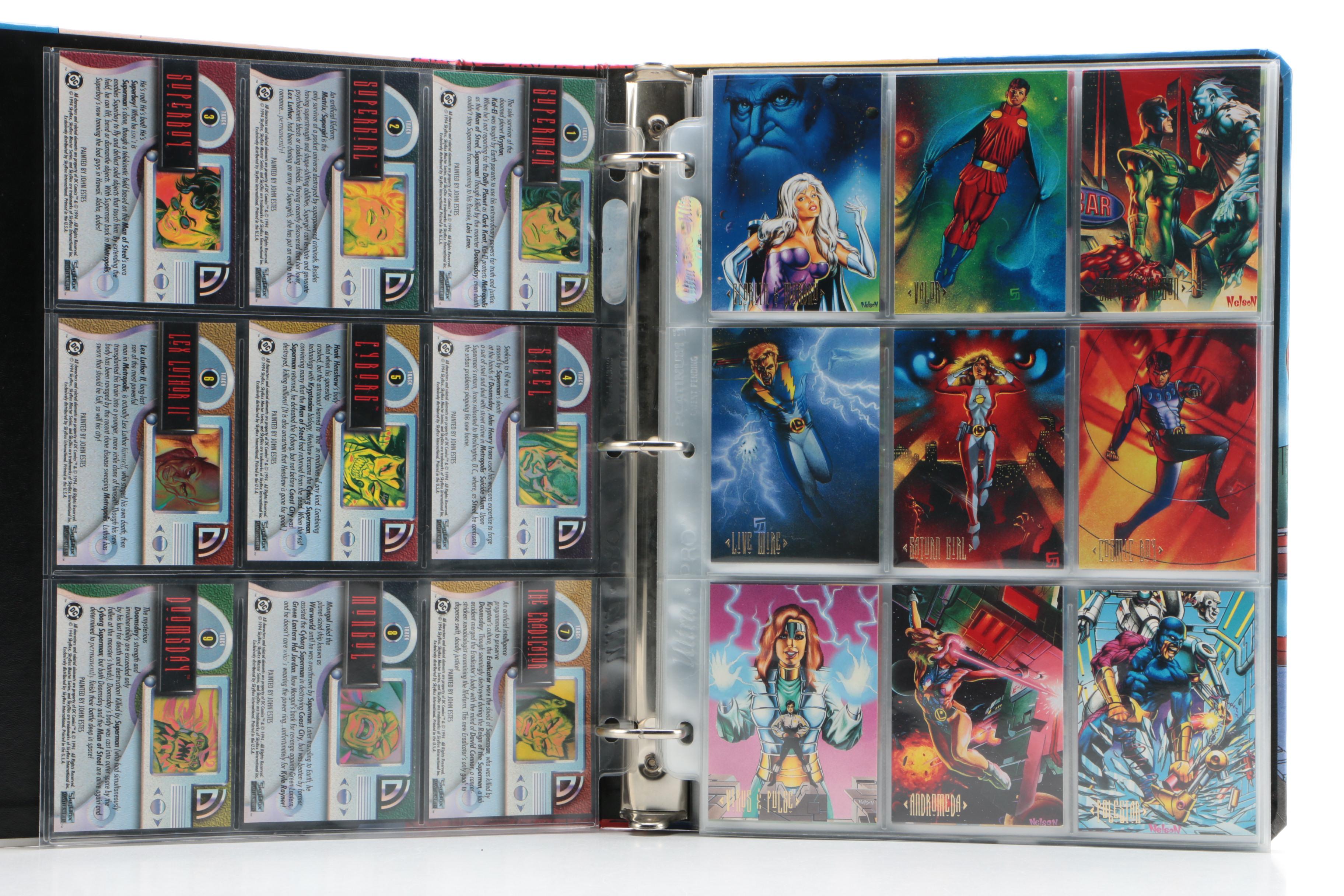 DC Comic and Marvel Trading Cards, 1990s