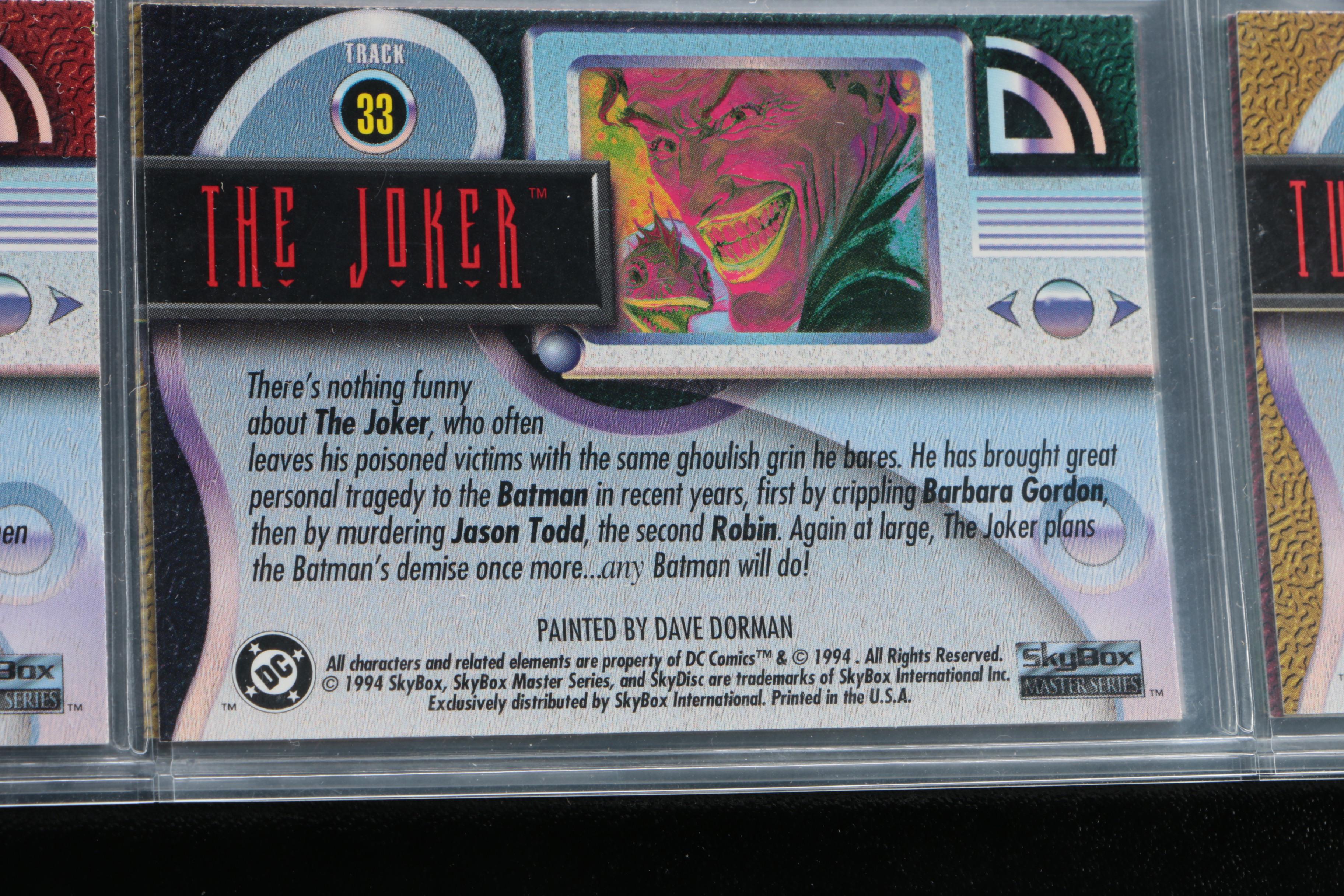 DC Comic and Marvel Trading Cards, 1990s