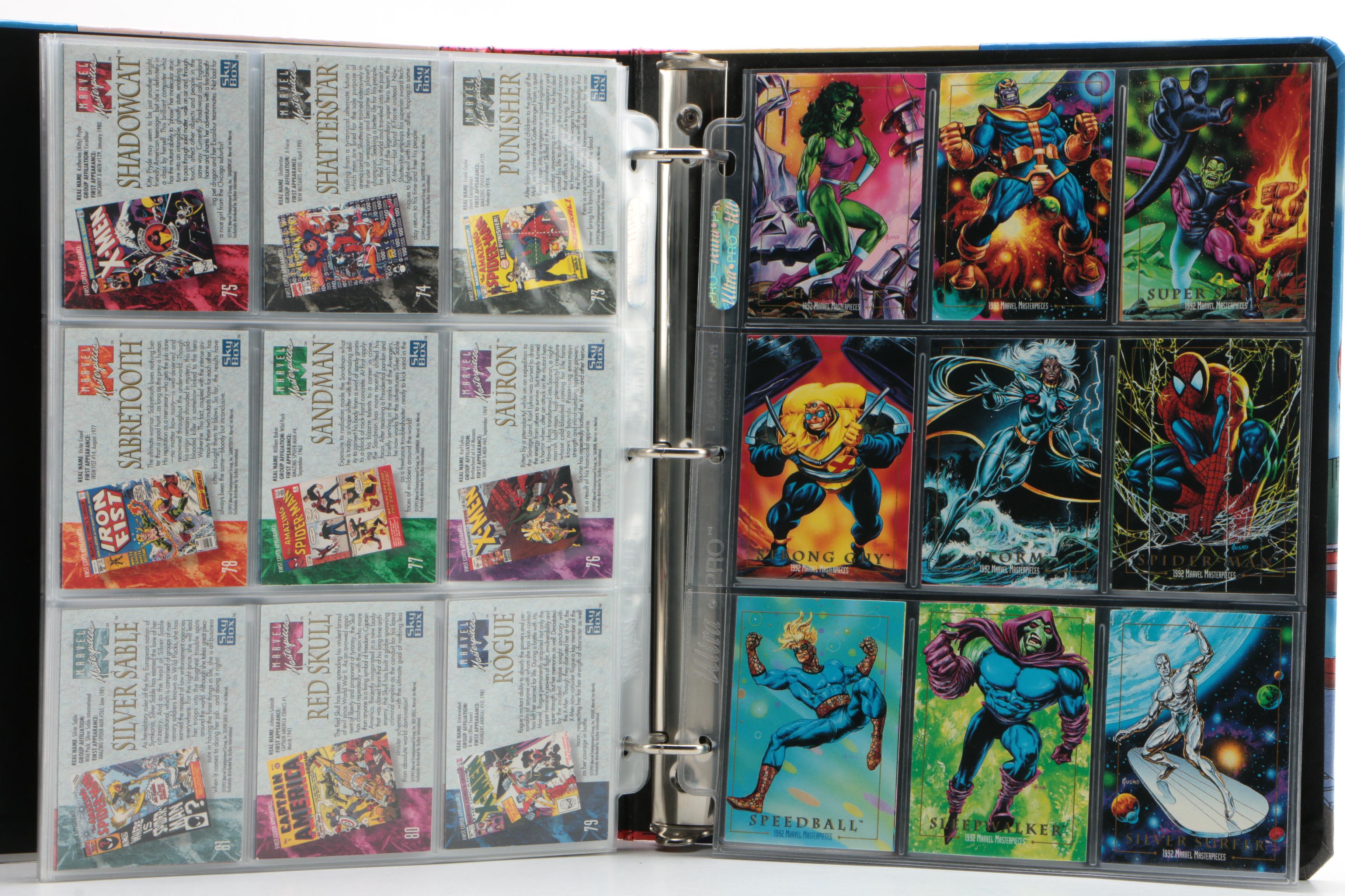 DC Comic and Marvel Trading Cards, 1990s