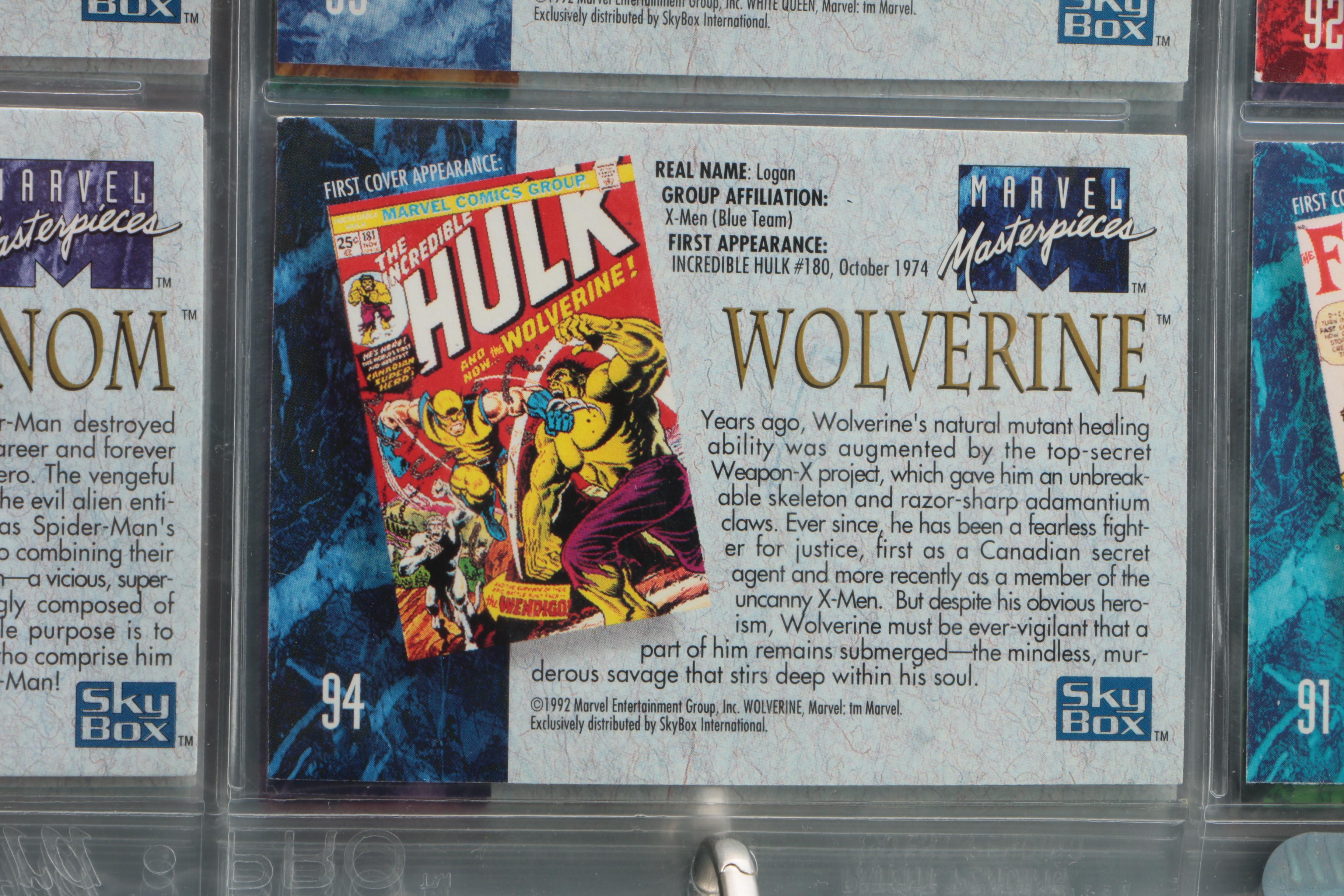 DC Comic and Marvel Trading Cards, 1990s