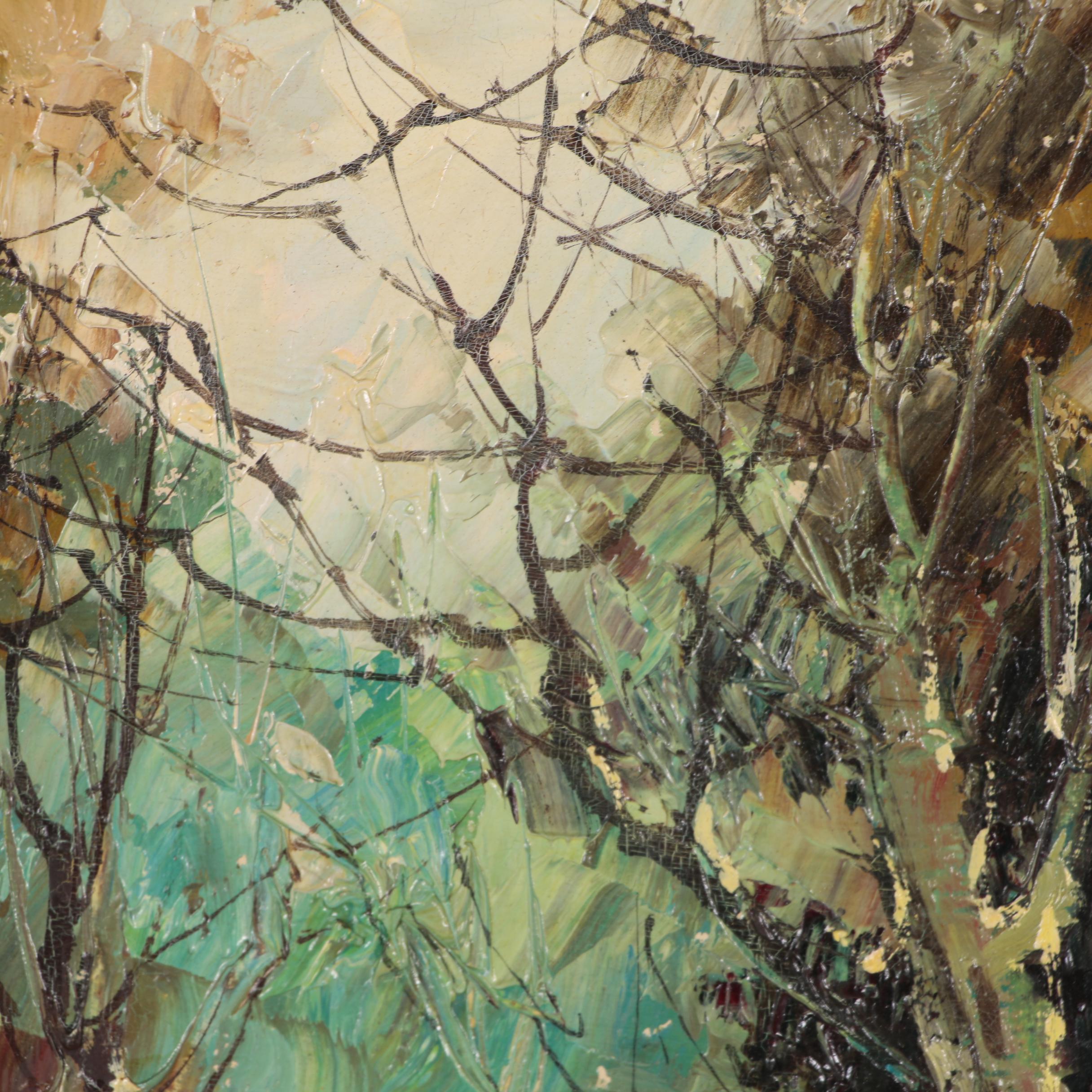 Bertini Abstract Landscape Oil Painting