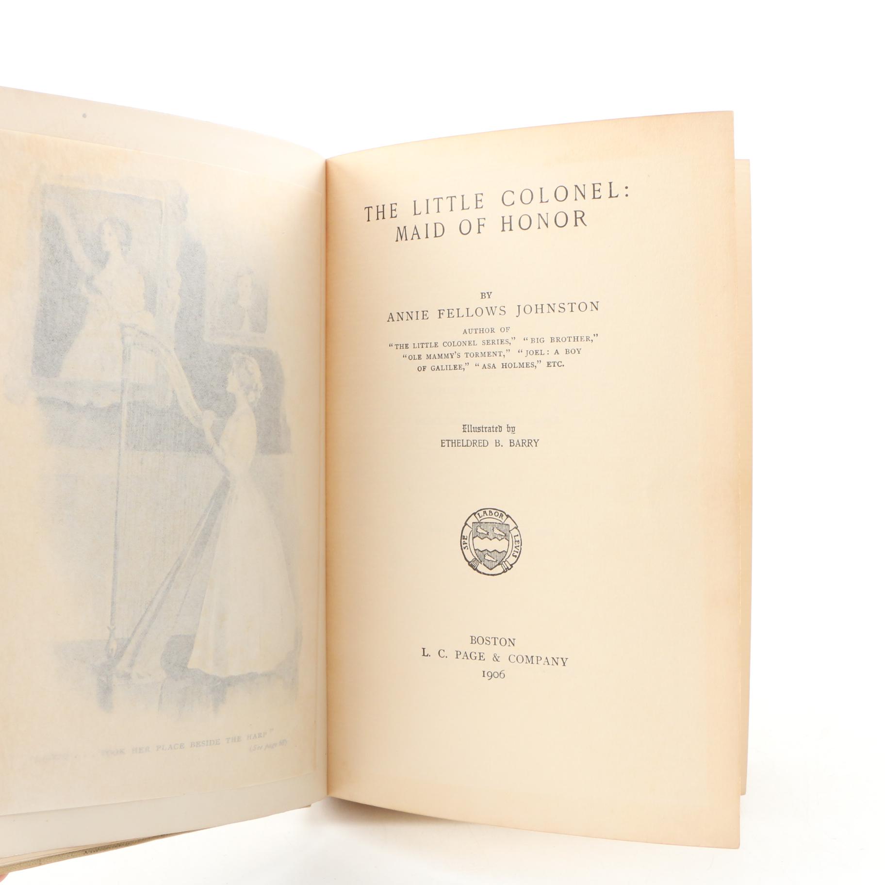 "Anne of Green Gables", "Anne of the Island" and "The Little Colonel" Novels