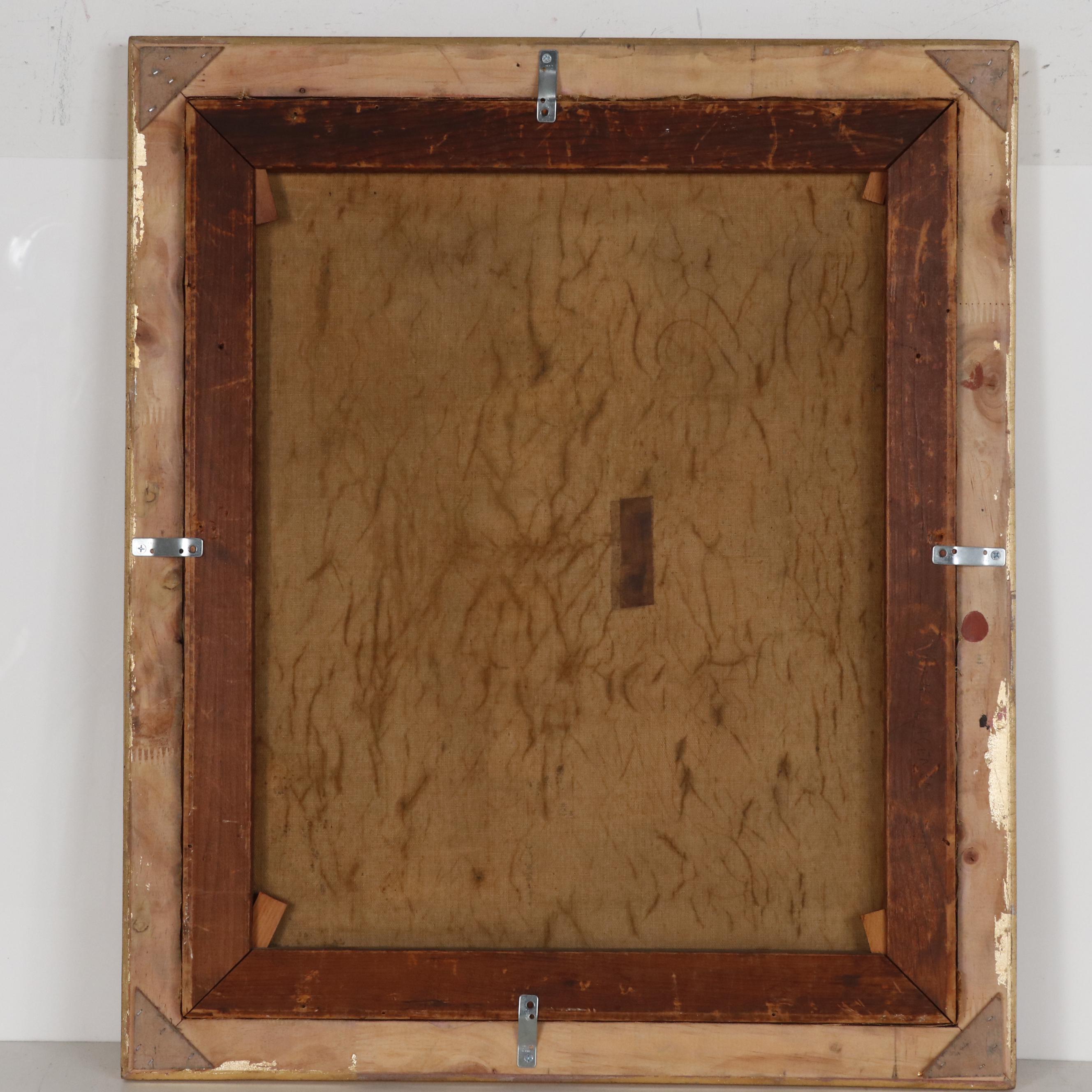 Lillian A. Cooper Oil Painting "Paying a Visit to the Teacher"