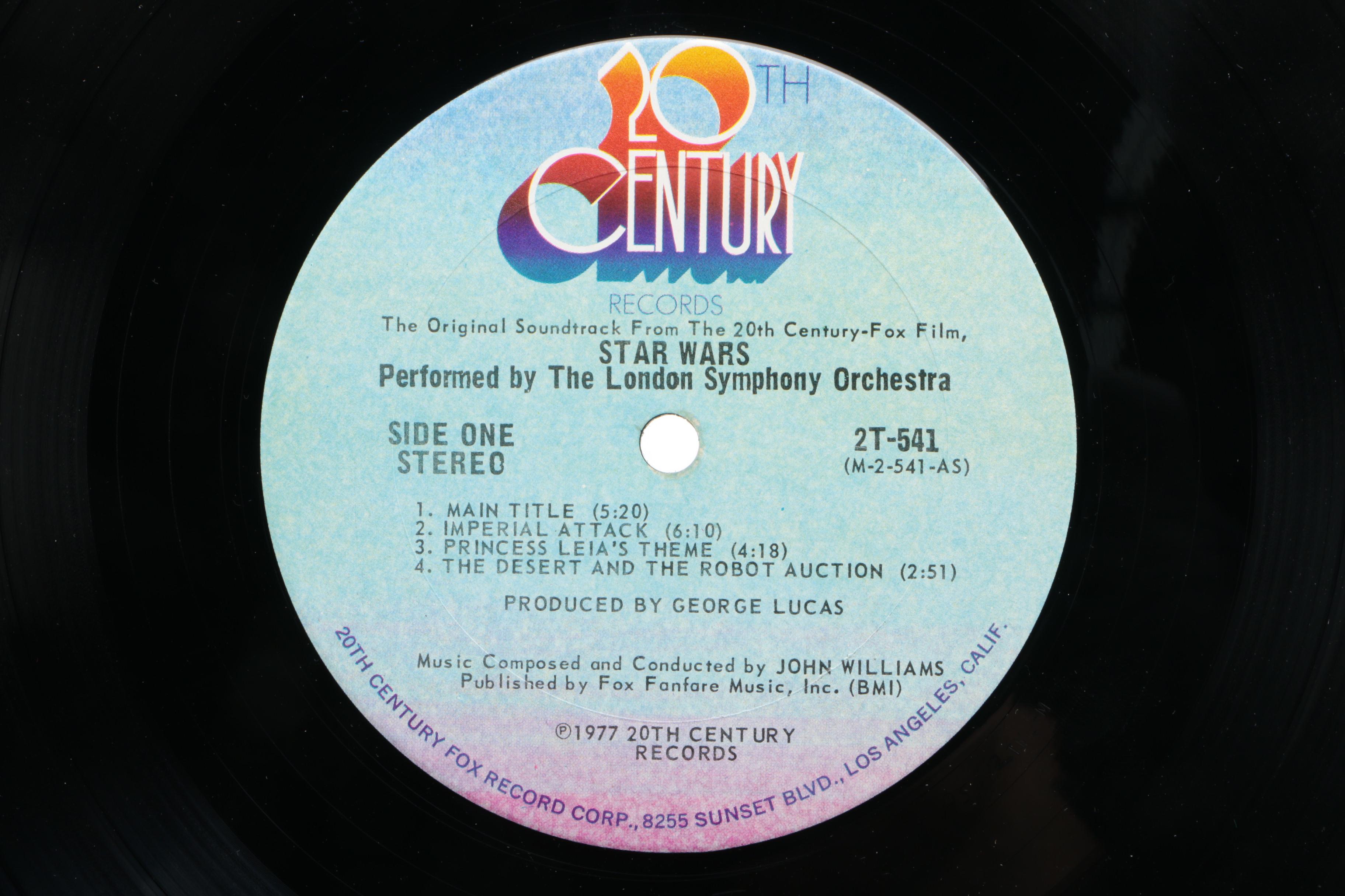 "Star Wars" Original Movie Soundtrack Vinyl Record Set, 1977