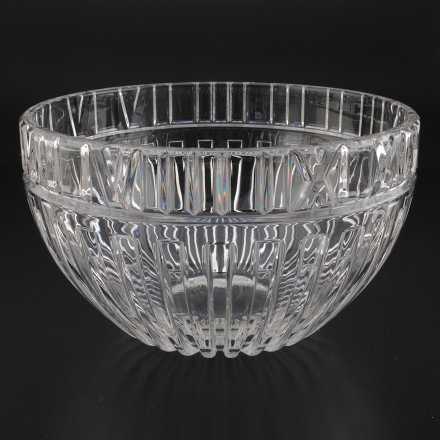 Tiffany & Co. "Atlas" Crystal Bowl