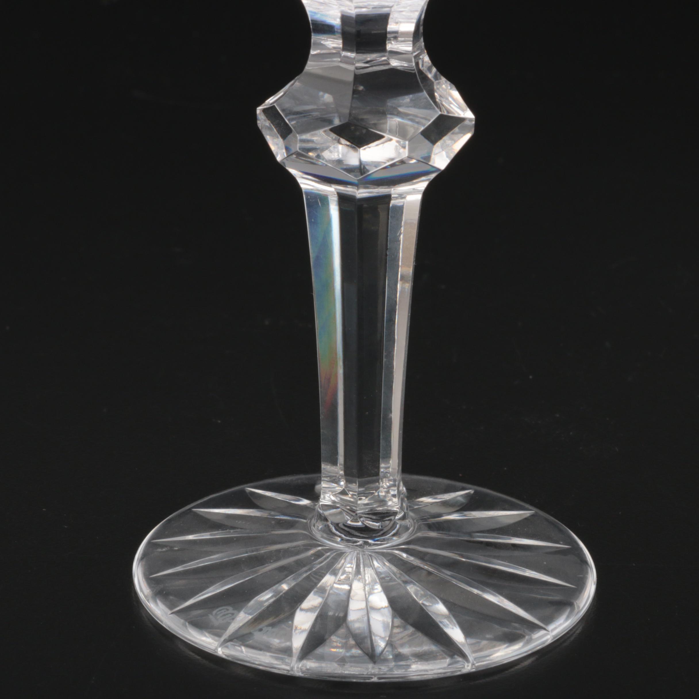 Waterford Crystal "Powerscourt" White Wine Glasses, Mid to Late 20th Century