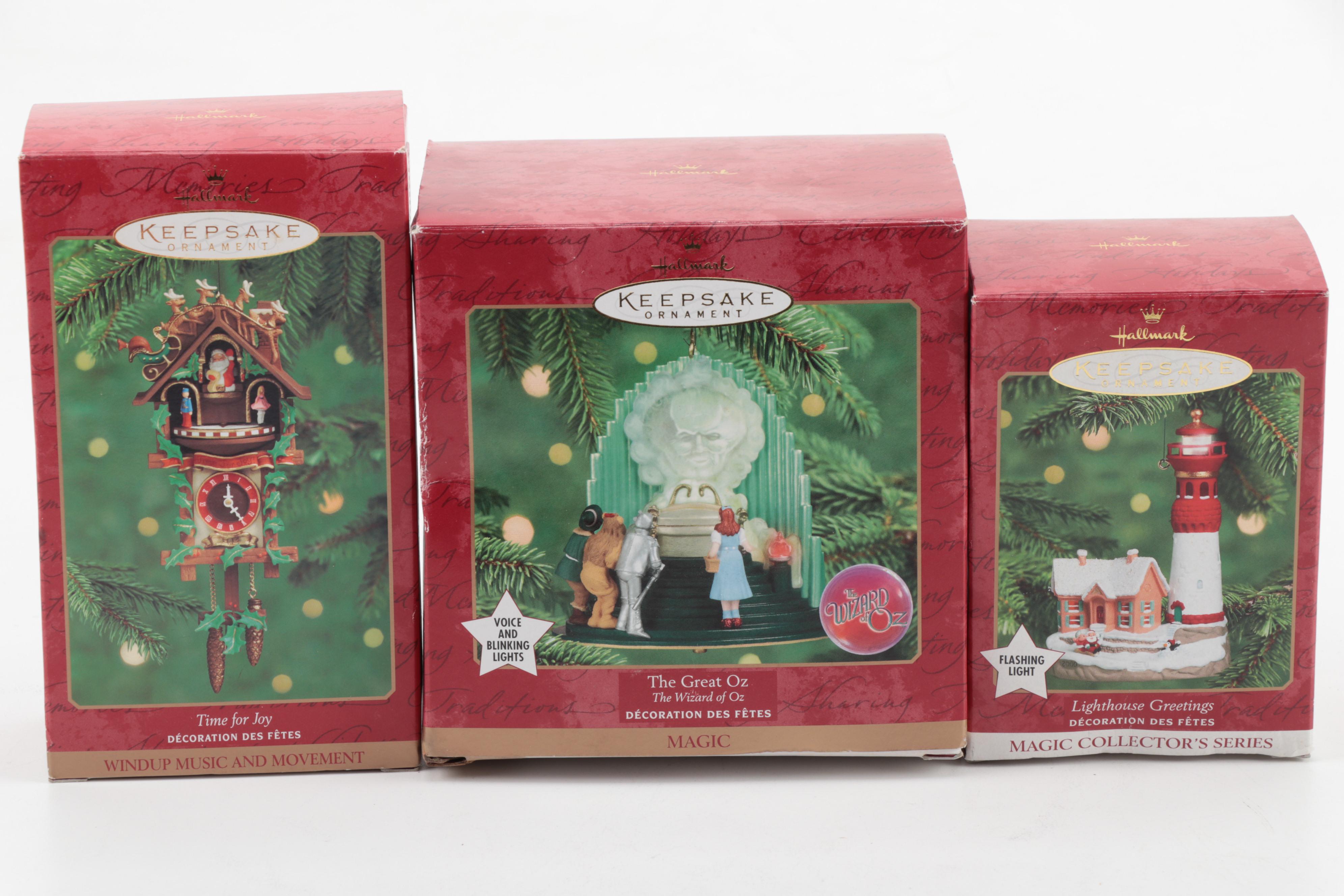 Hallmark "Keepsake" Holiday Ornaments in Original Packaging, 1990s-2000s