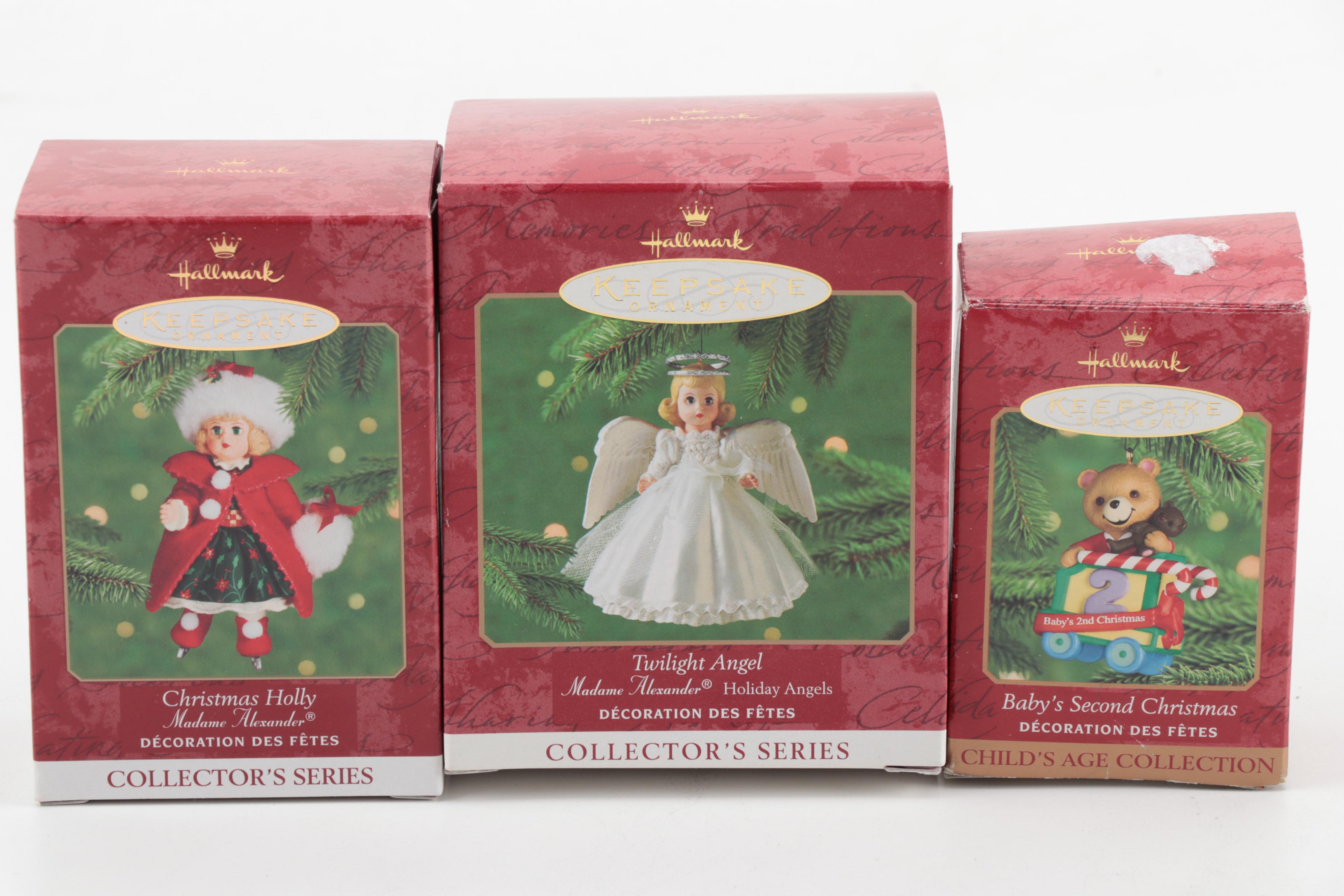 Hallmark "Keepsake" Holiday Ornaments in Original Packaging, 1990s-2000s
