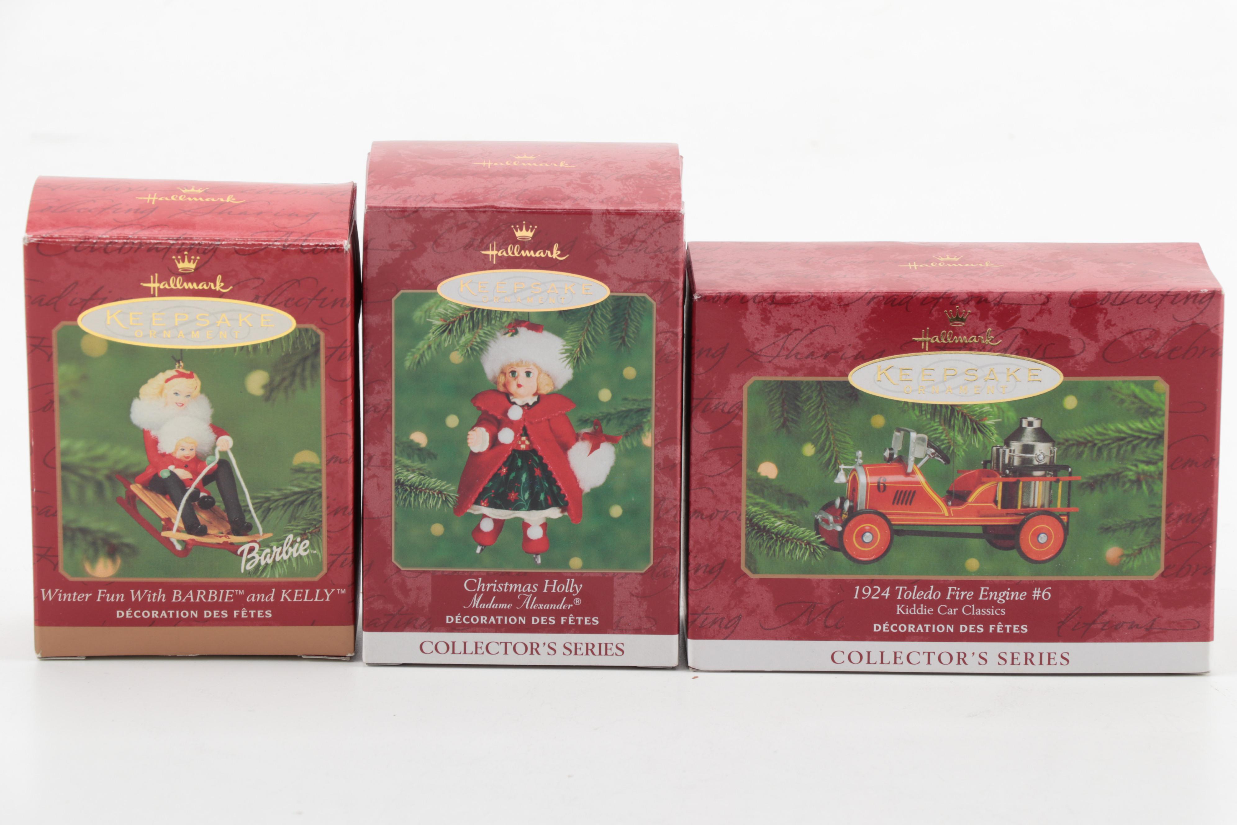 Hallmark "Keepsake" Holiday Ornaments in Original Packaging, 1990s-2000s