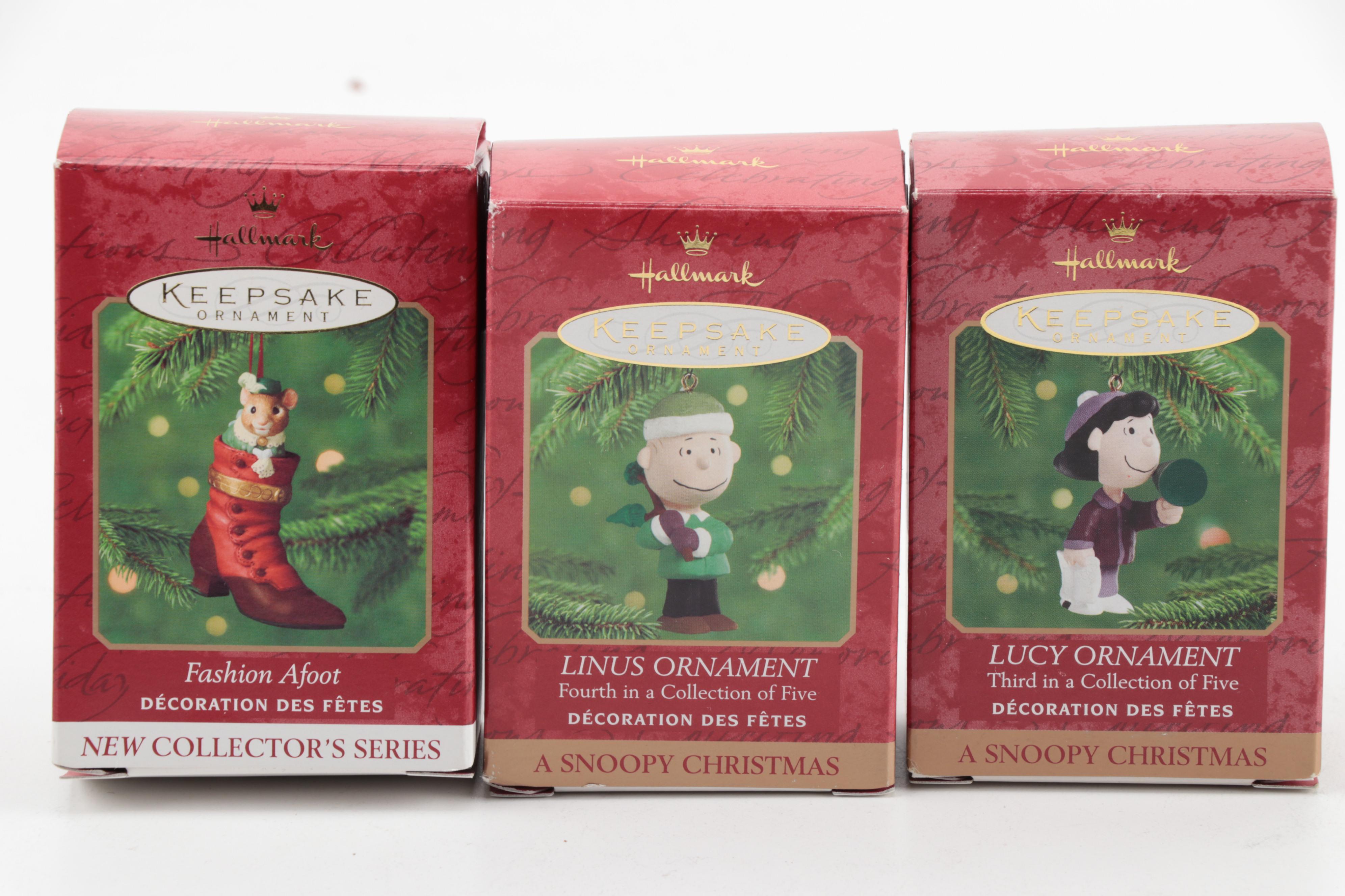 Hallmark "Keepsake" Holiday Ornaments in Original Packaging, 1990s-2000s