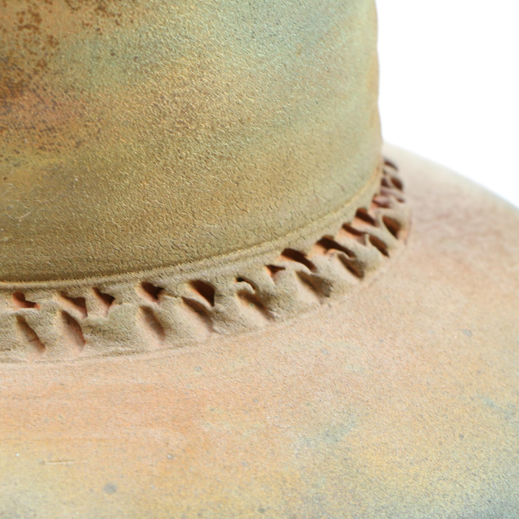 Les Mitchell Towne Potter Studio Raku Stoneware Vase