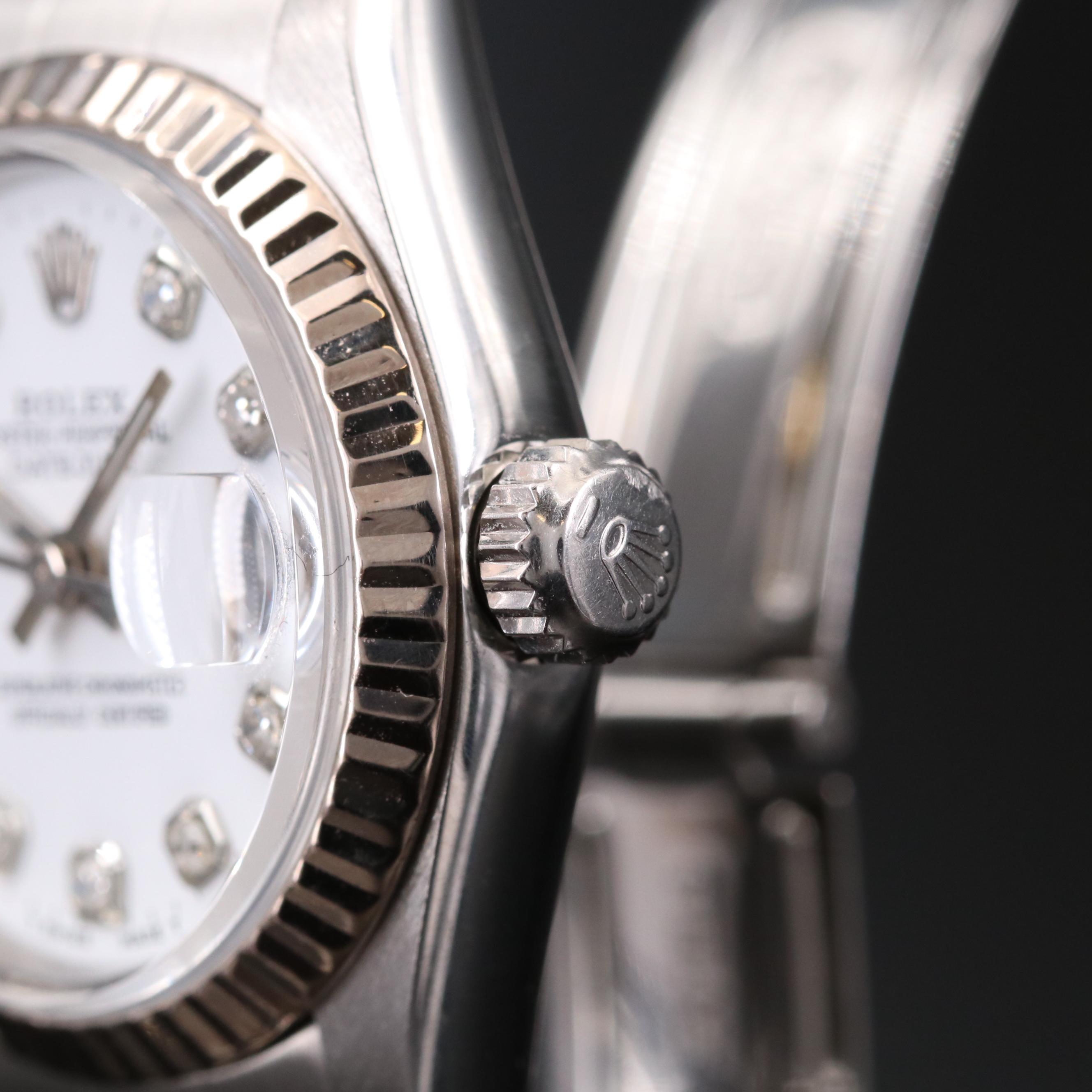 Rolex Datejust Diamond Dial, 18K and Stainless Steel Automatic Watch, 2000