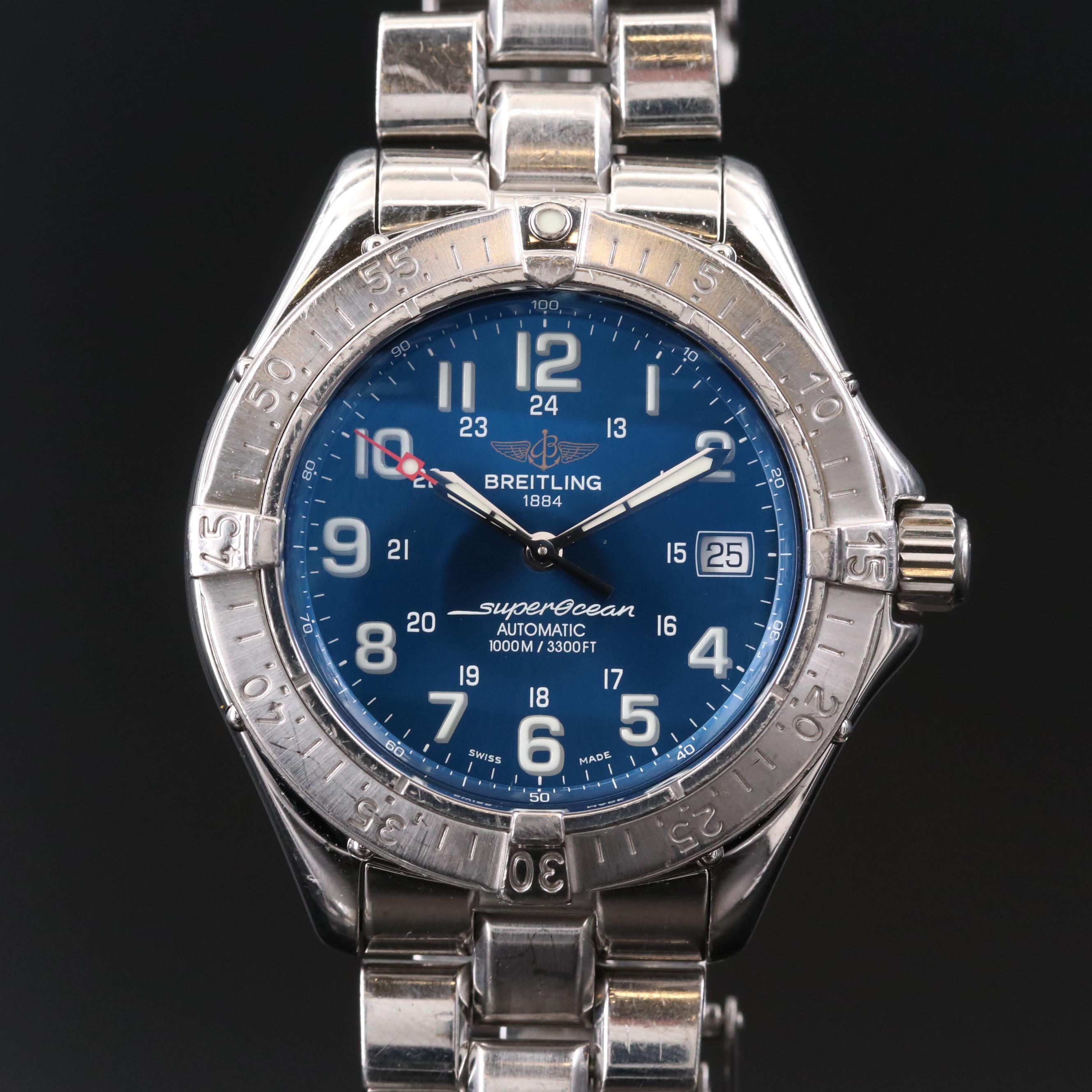 Breitling Superocean Stainless Steel Automatic Watch