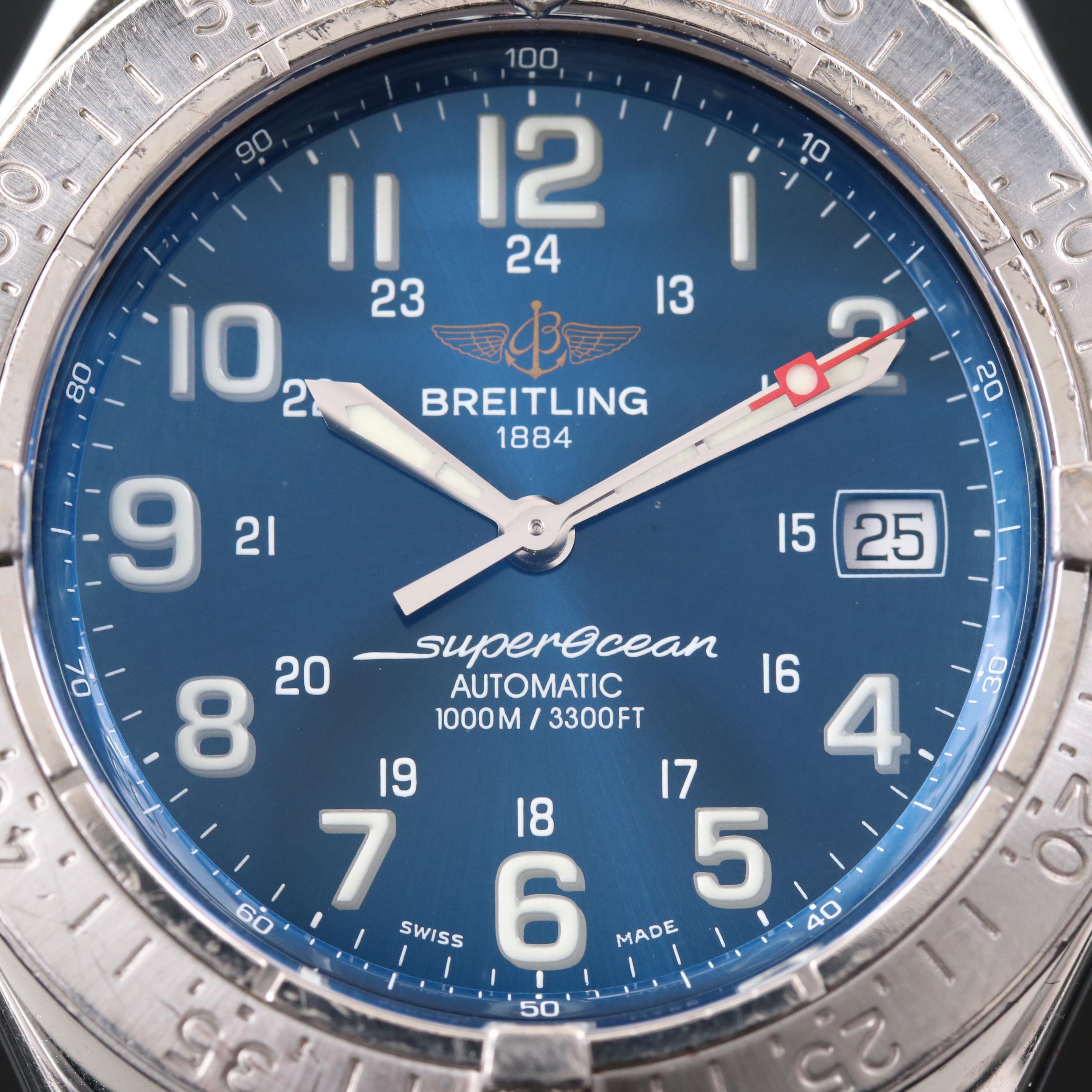 Breitling Superocean Stainless Steel Automatic Watch