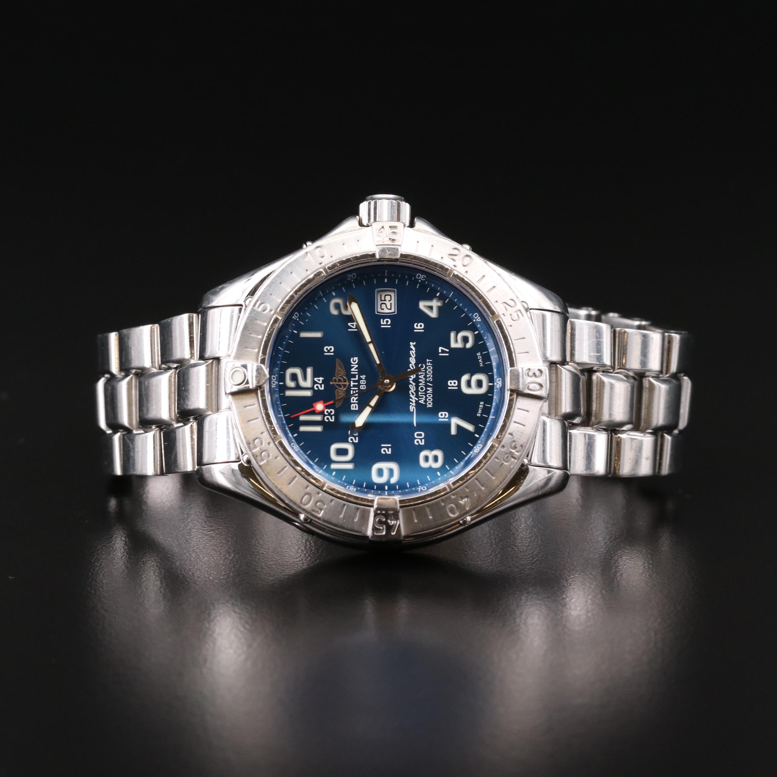 Breitling Superocean Stainless Steel Automatic Watch