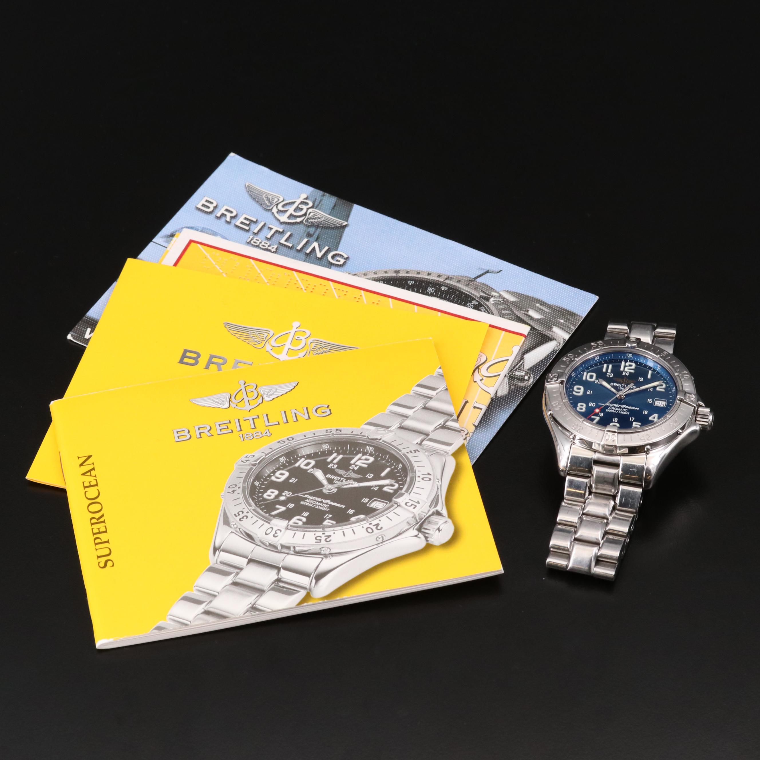 Breitling Superocean Stainless Steel Automatic Watch