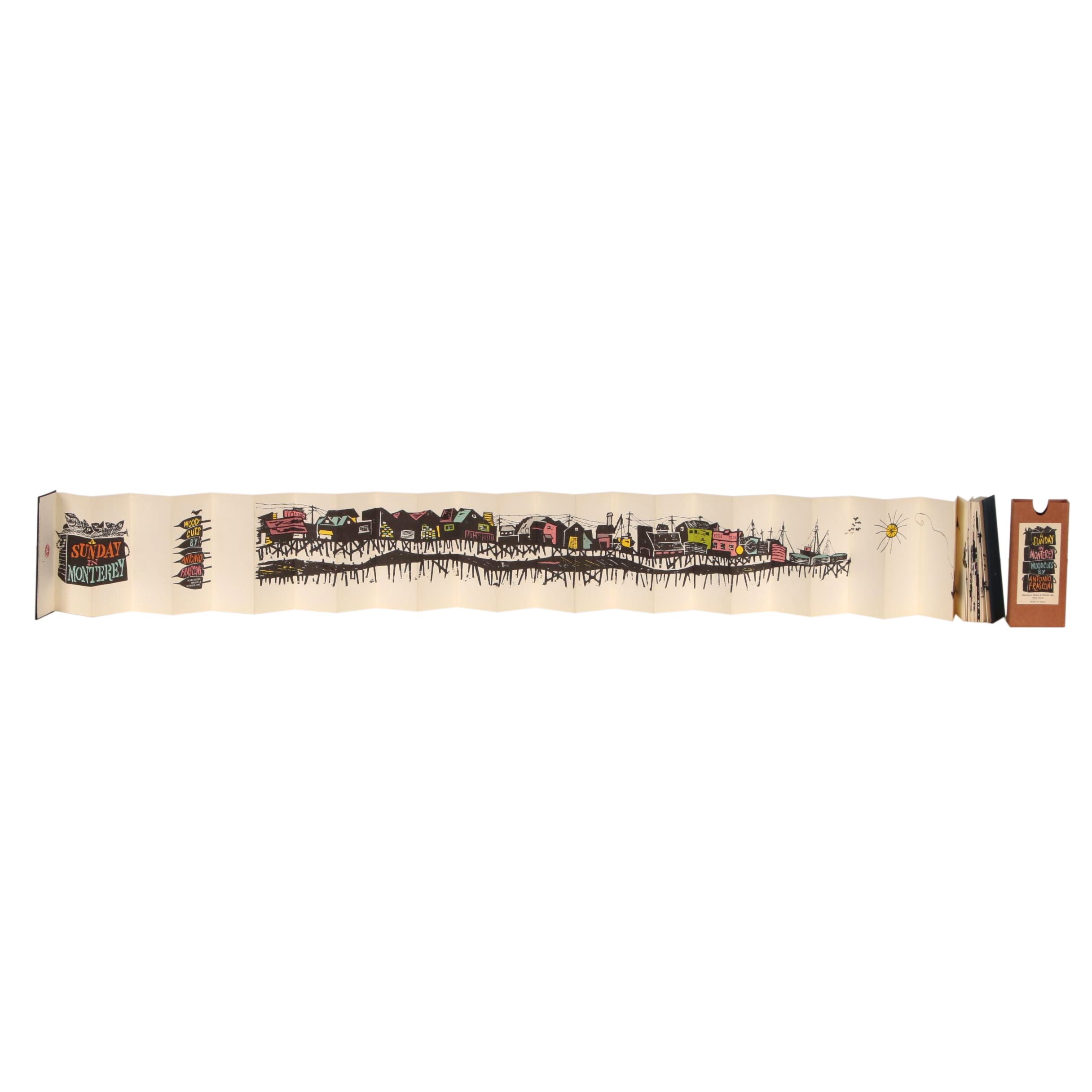 1964 First Edition "A Sunday in Monterey" by Antonio Frasconi