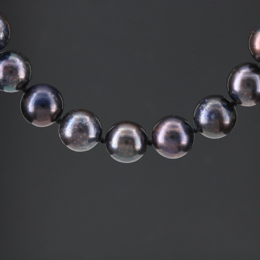 Strand of Pearls with 14K White Gold Clasp